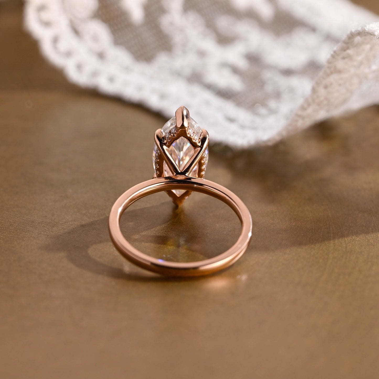2 CT Round Three Stones Lab Grown Diamond Engagement Ring