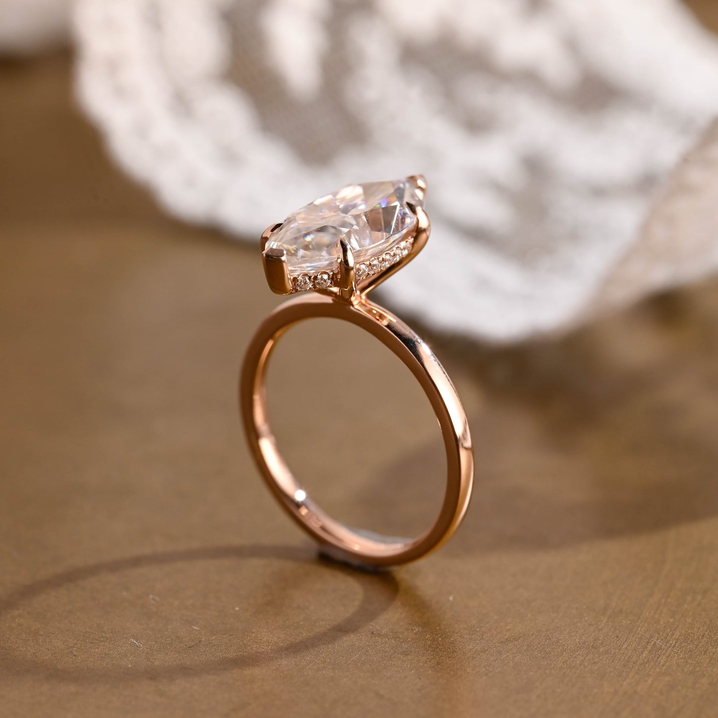 2 CT Round Three Stones Lab Grown Diamond Engagement Ring