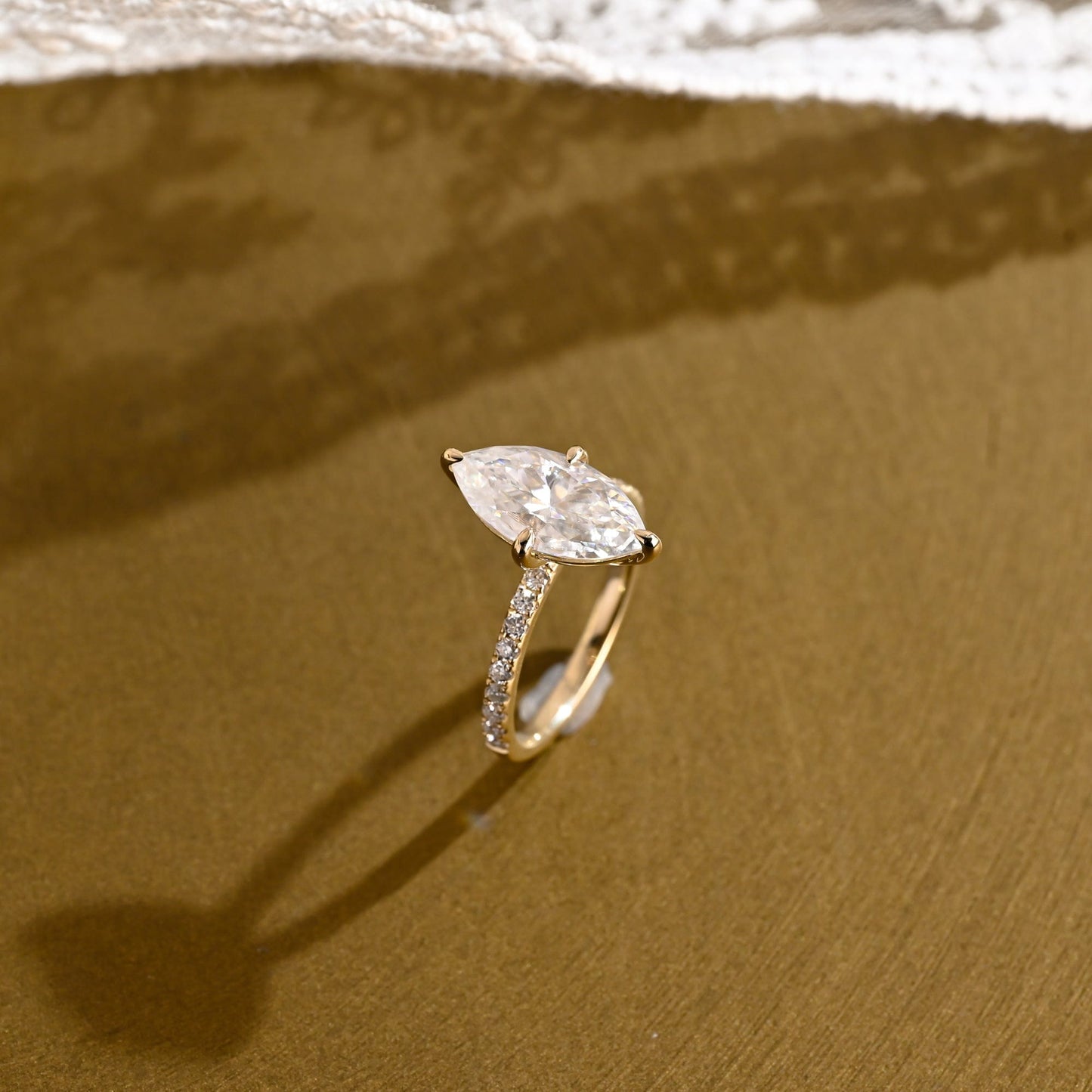 2 CT Round Three Stones Lab Grown Diamond Engagement Ring