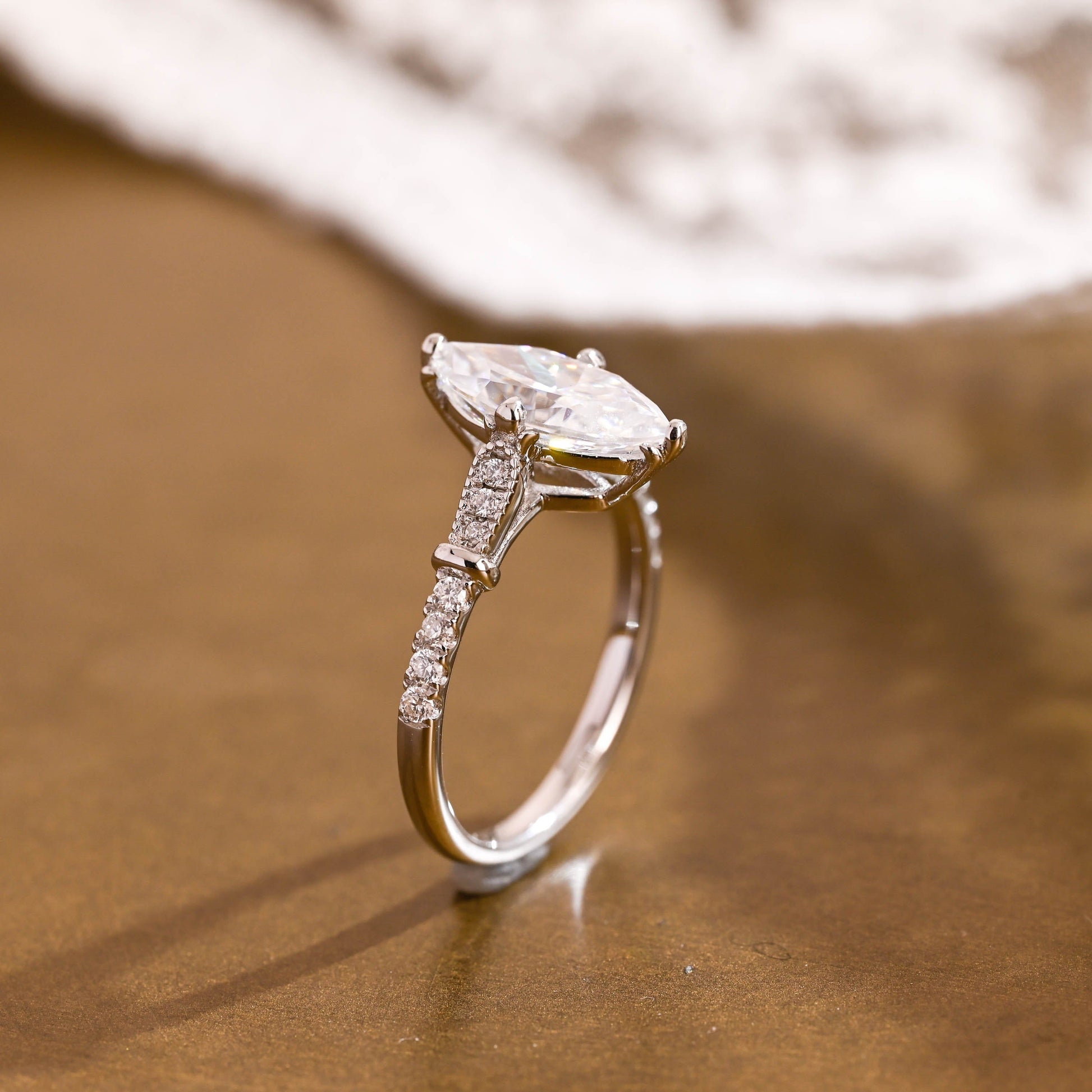 2 CT Round Three Stones Lab Grown Diamond Engagement Ring