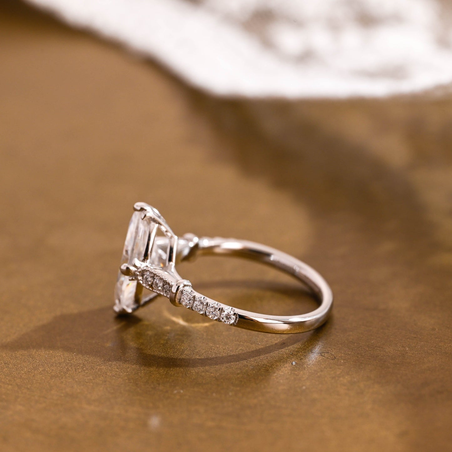 2 CT Round Three Stones Lab Grown Diamond Engagement Ring