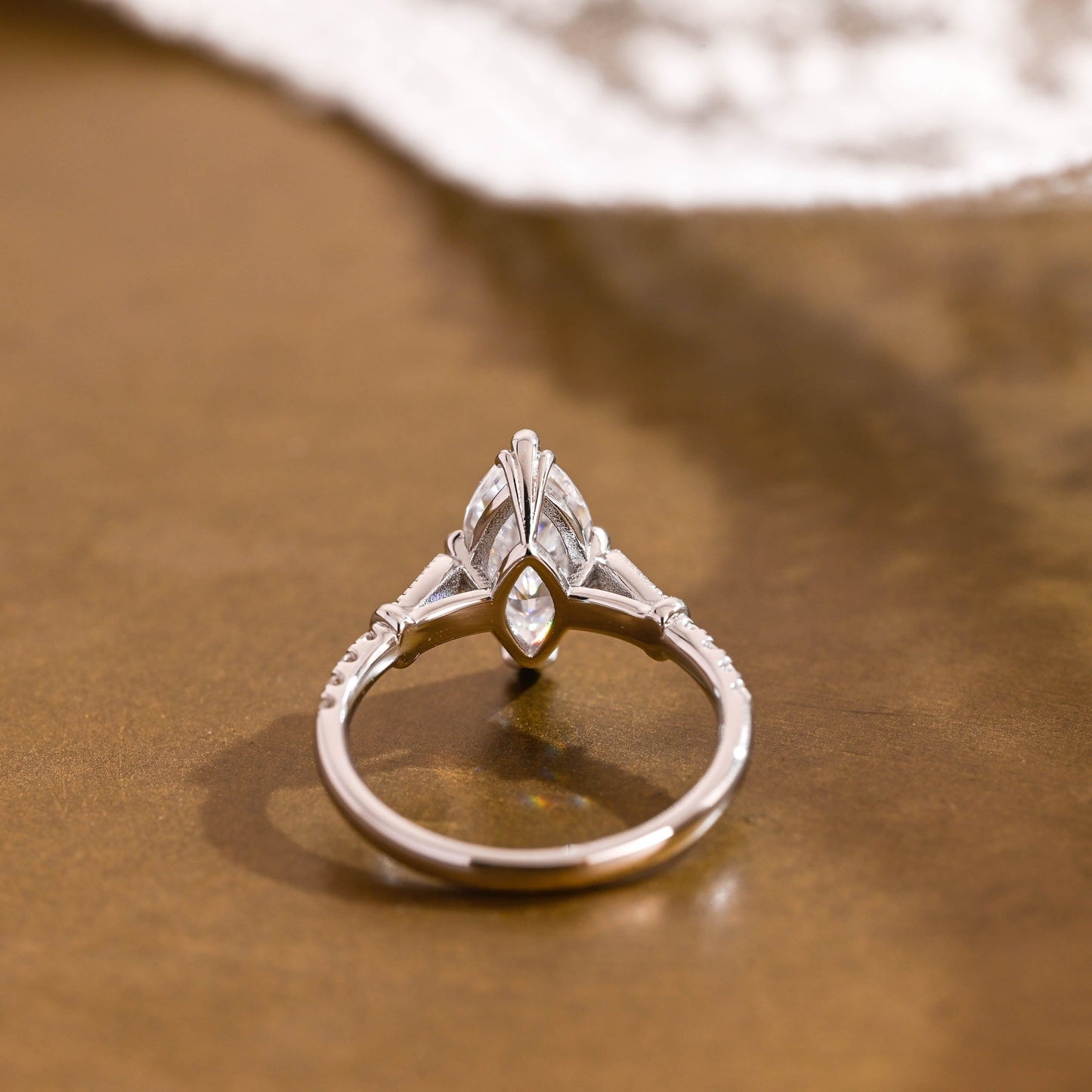 2 CT Round Three Stones Lab Grown Diamond Engagement Ring