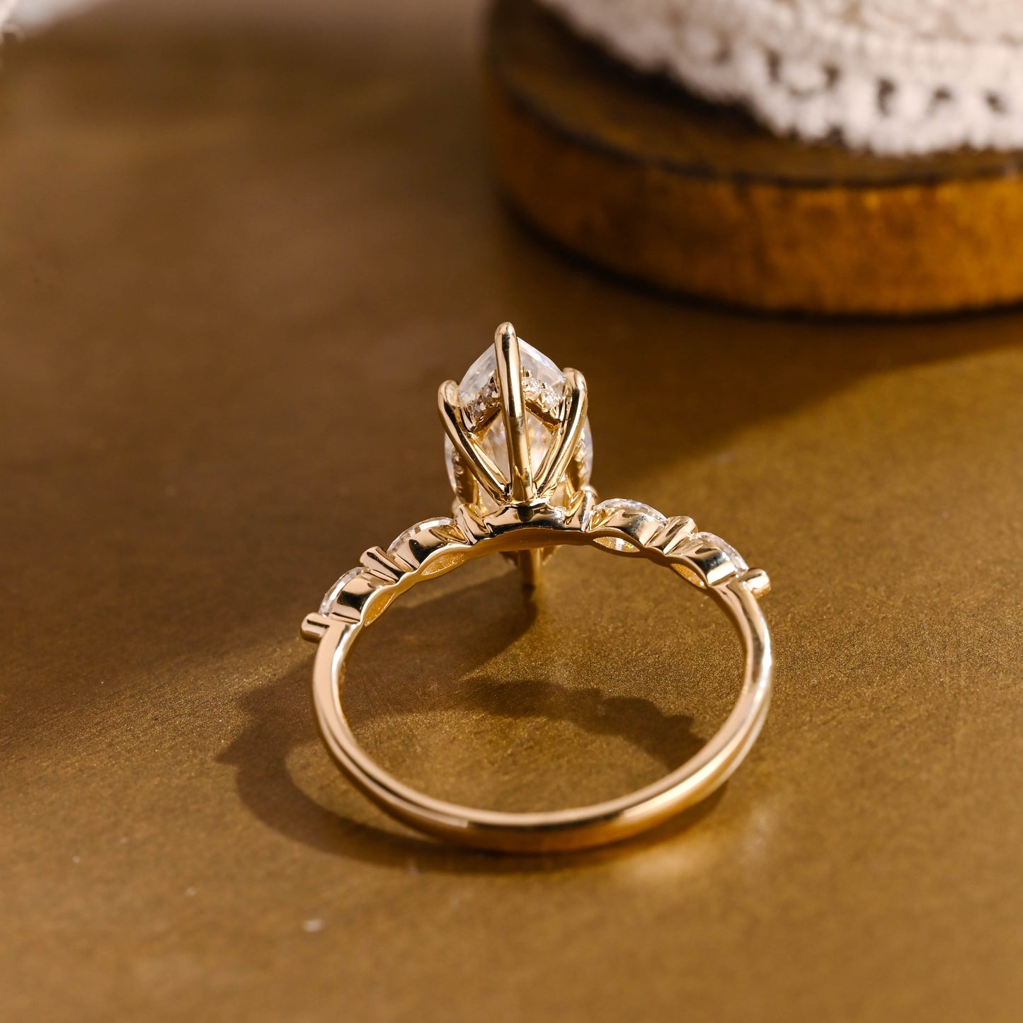 2 CT Round Three Stones Lab Grown Diamond Engagement Ring