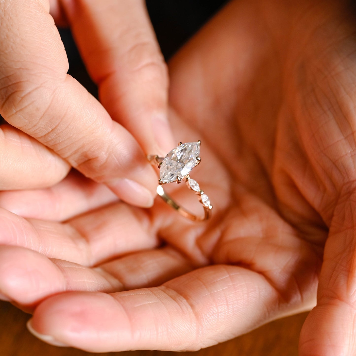 2 CT Round Three Stones Lab Grown Diamond Engagement Ring