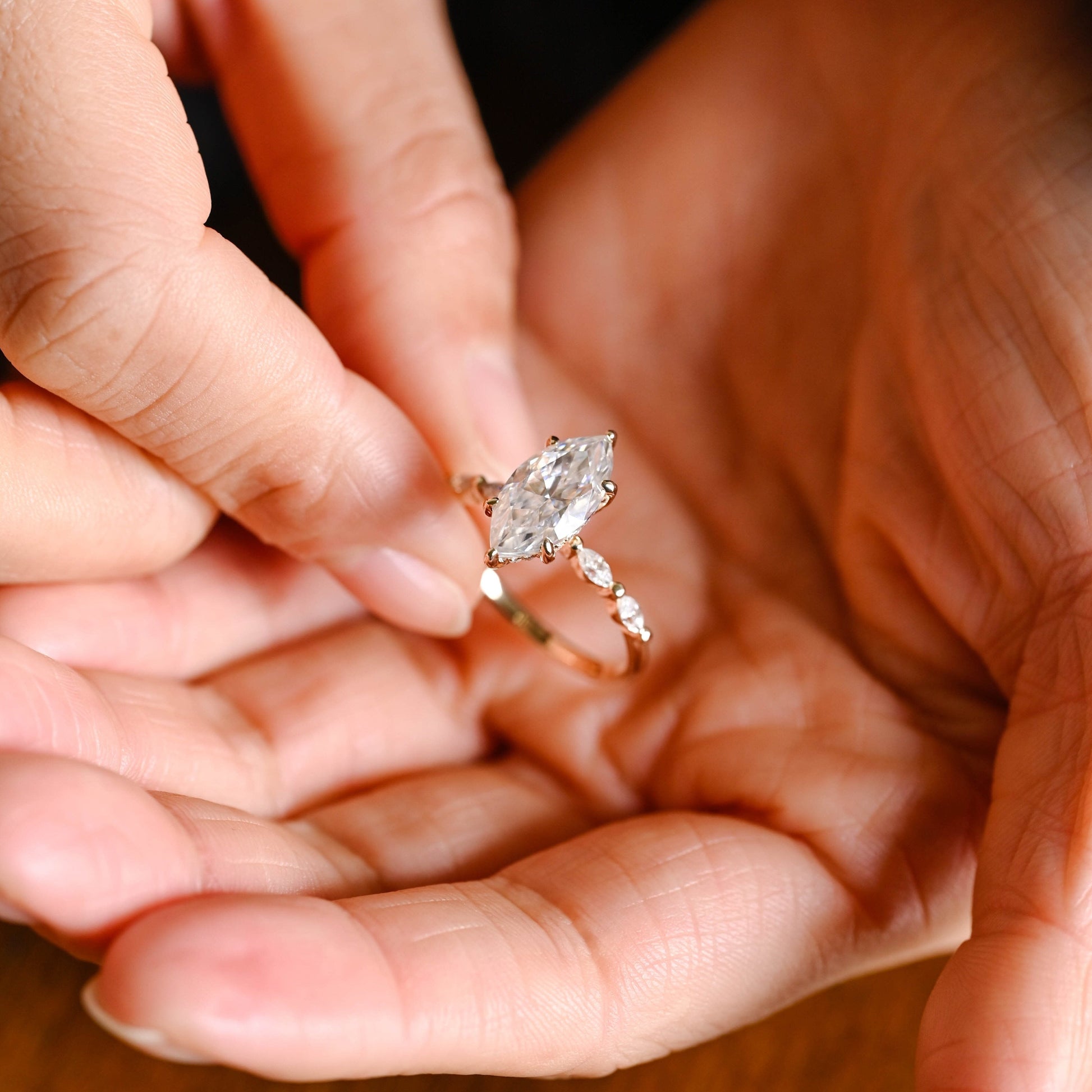 2 CT Round Three Stones Lab Grown Diamond Engagement Ring