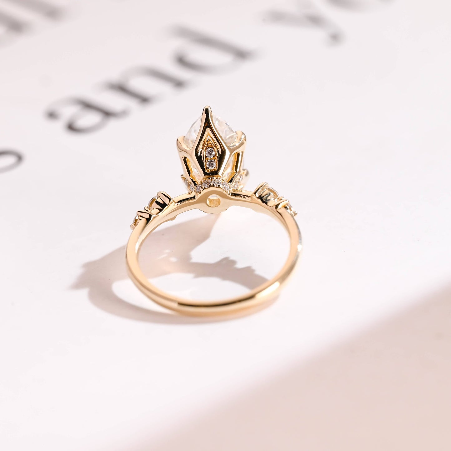 2 CT Round Three Stones Lab Grown Diamond Engagement Ring