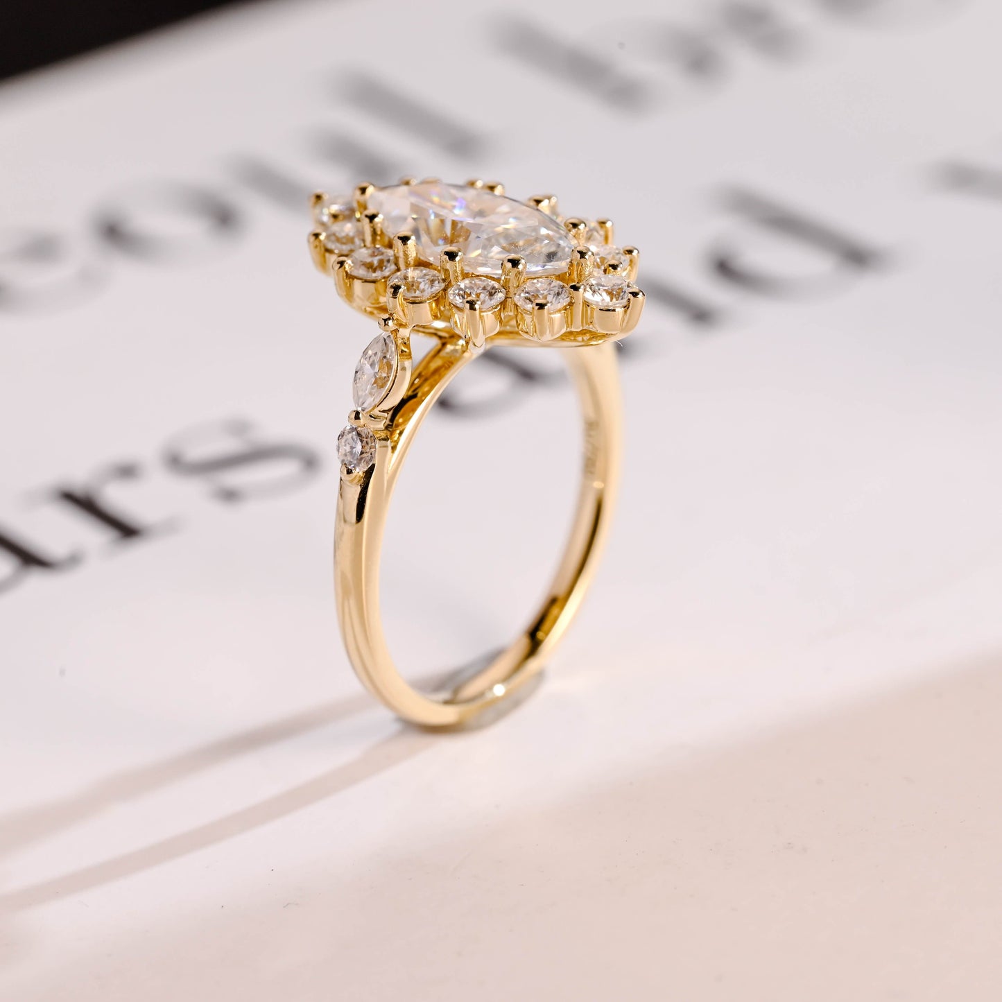 2 CT Round Three Stones Lab Grown Diamond Engagement Ring