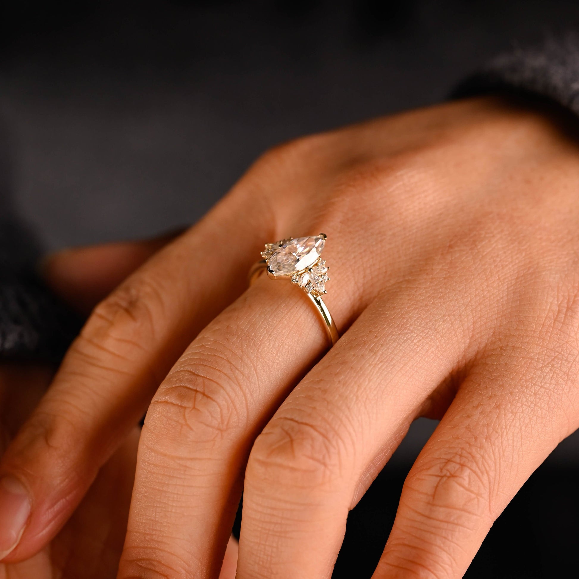 2 CT Round Three Stones Lab Grown Diamond Engagement Ring