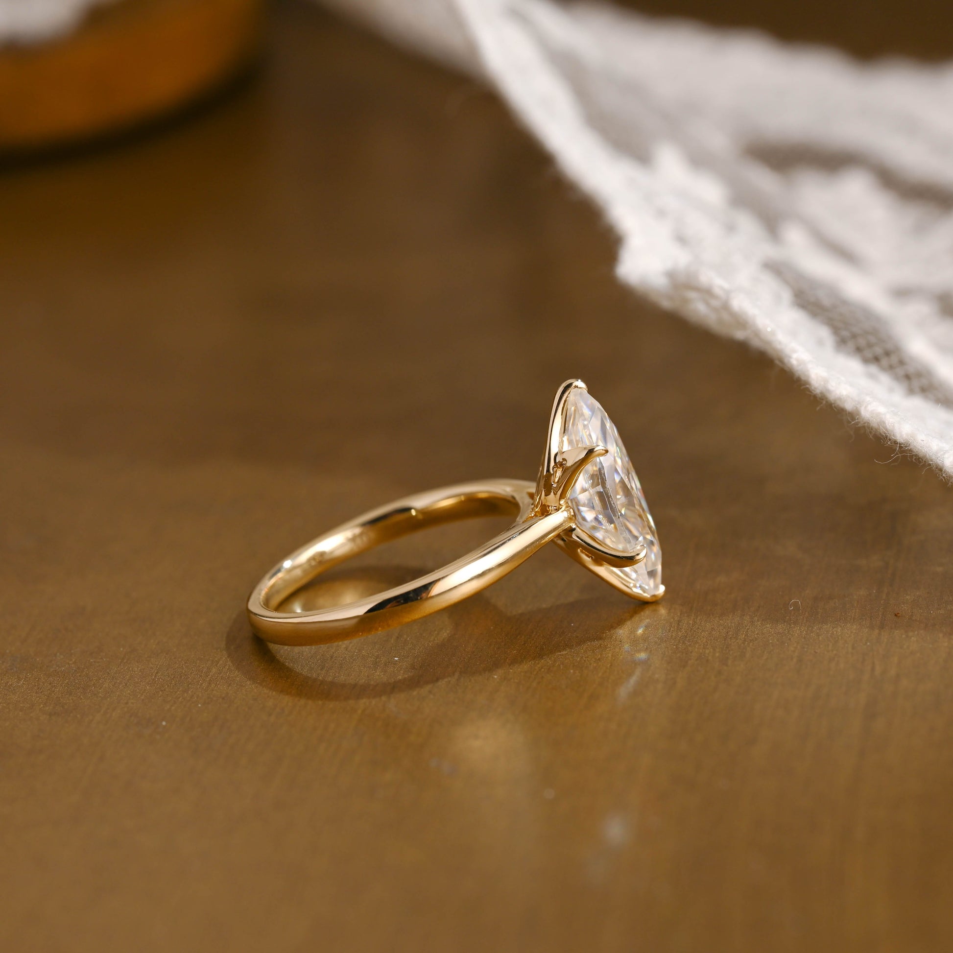 2 CT Round Three Stones Lab Grown Diamond Engagement Ring