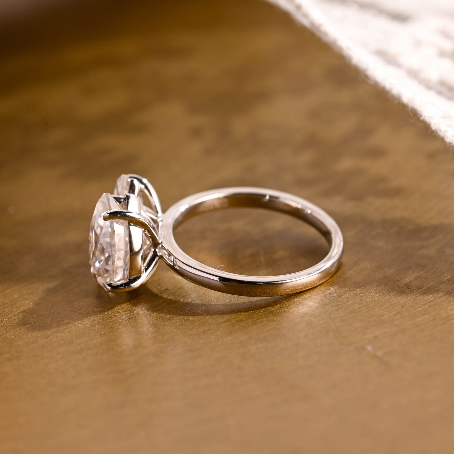 2 CT Round Three Stones Lab Grown Diamond Engagement Ring