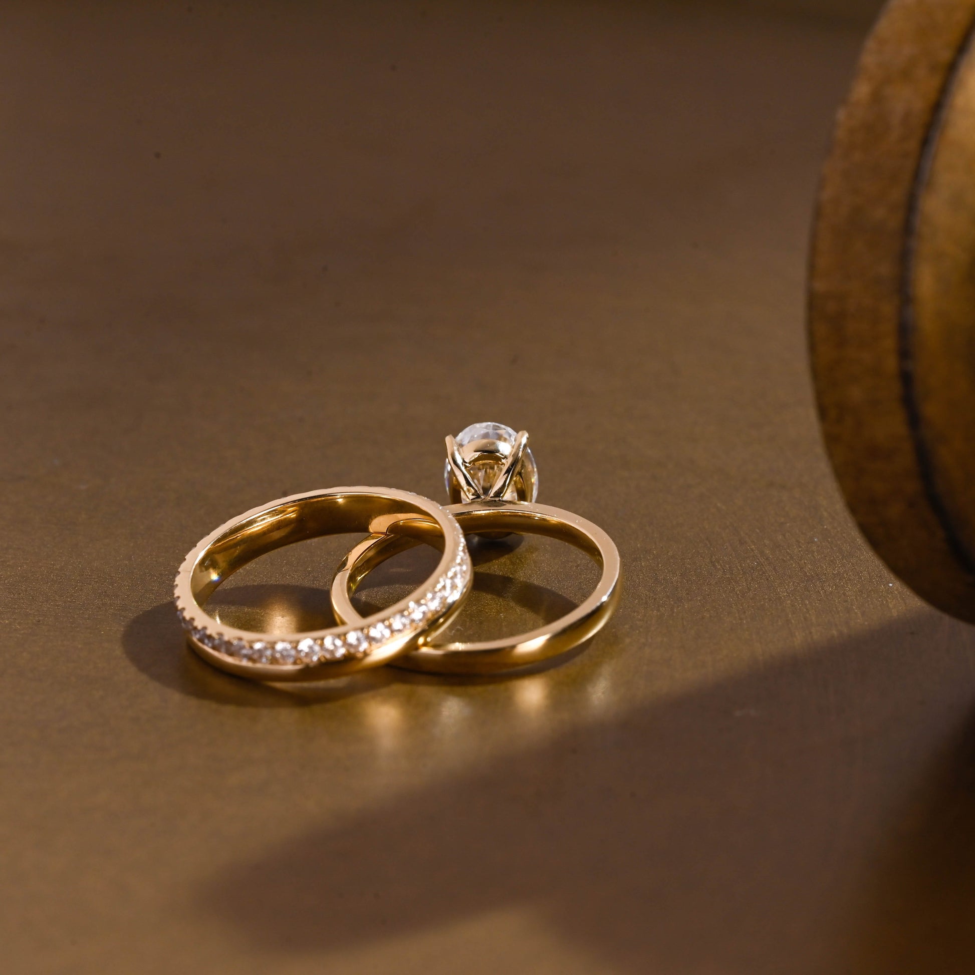 3.0 CT Round Pave Lab Grown Diamond Bridal Set