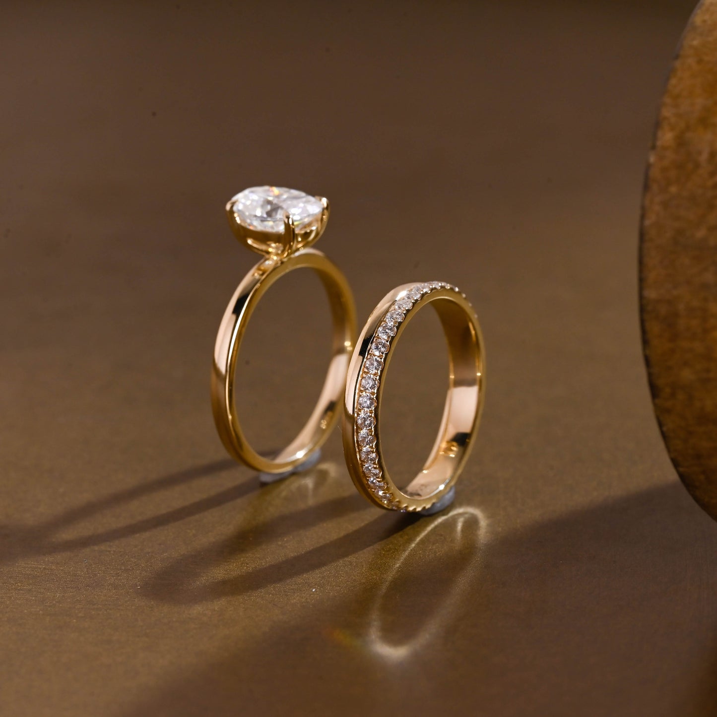 3.0 CT Round Pave Lab Grown Diamond Bridal Set