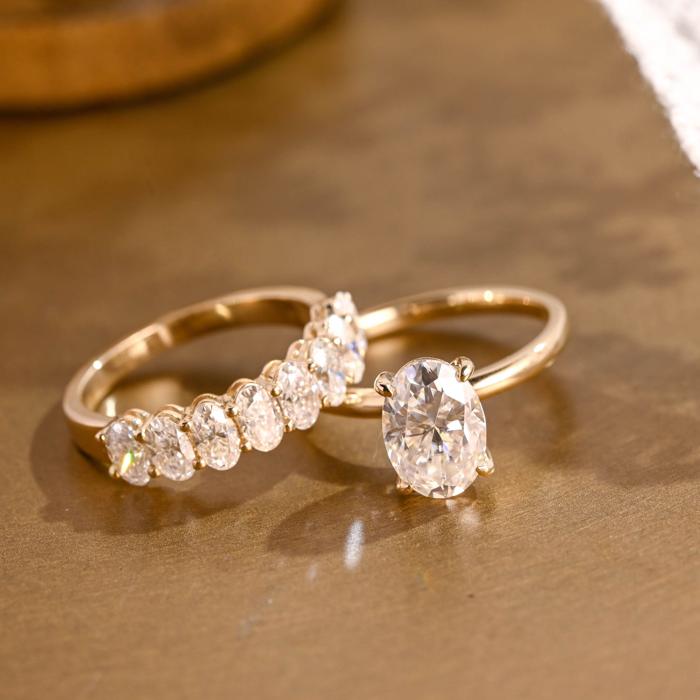 3.0 CT Round Pave Lab Grown Diamond Bridal Set