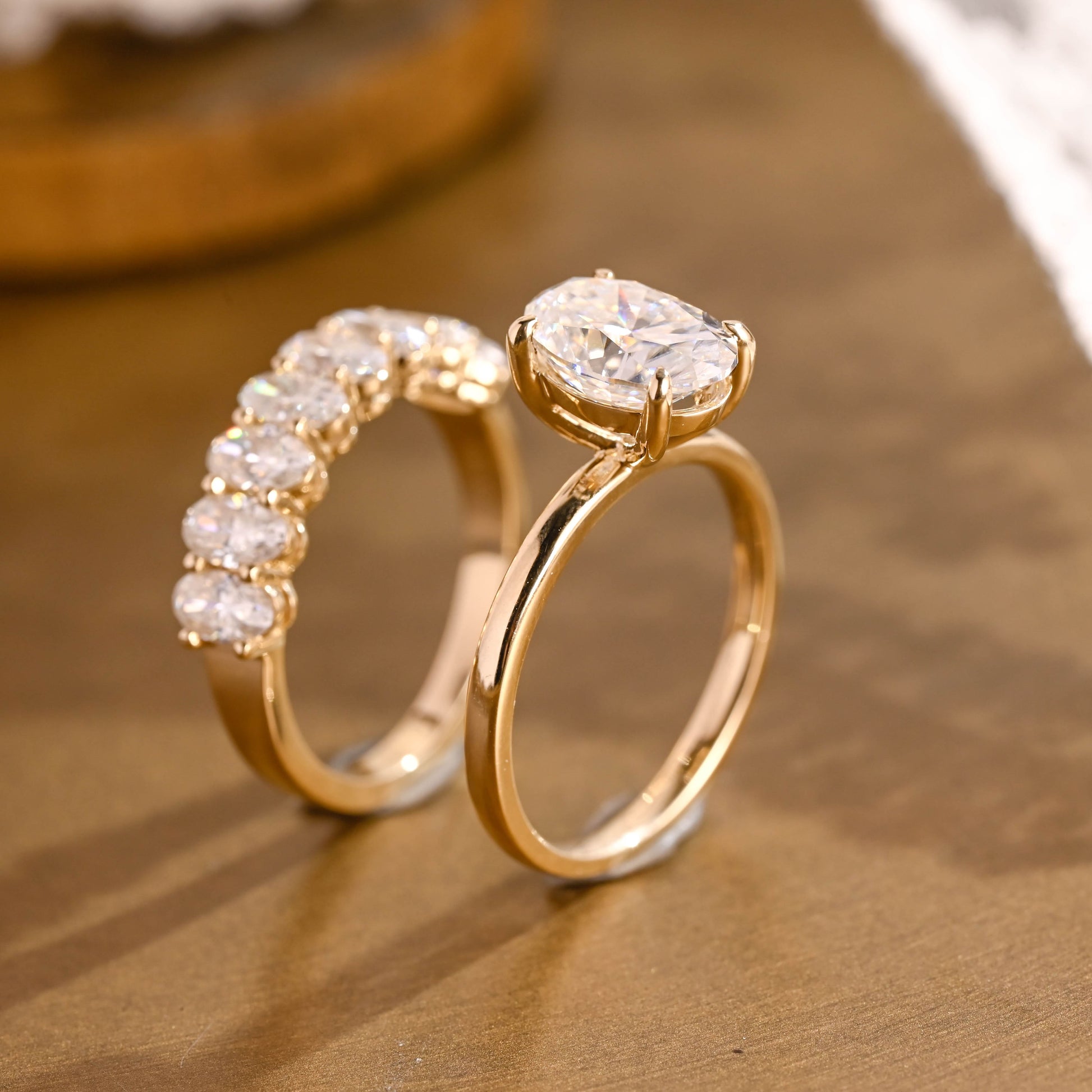 3.0 CT Round Pave Lab Grown Diamond Bridal Set