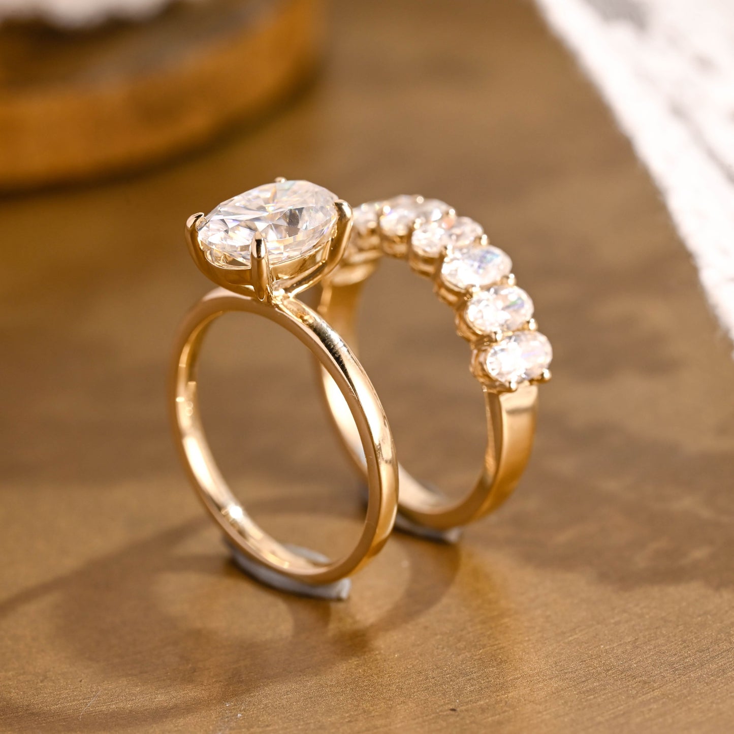3.0 CT Round Pave Lab Grown Diamond Bridal Set