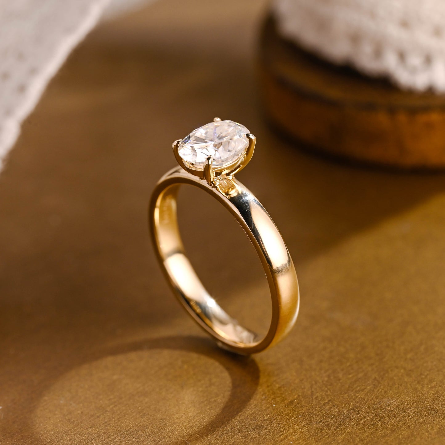 2 CT Round Three Stones Lab Grown Diamond Engagement Ring