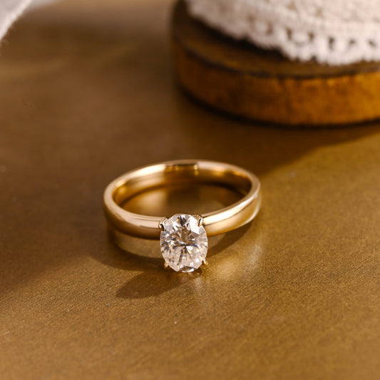 2 CT Round Three Stones Lab Grown Diamond Engagement Ring