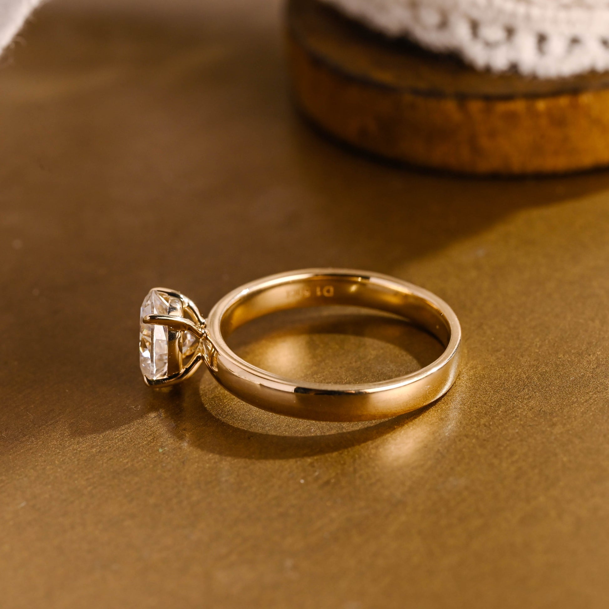 2 CT Round Three Stones Lab Grown Diamond Engagement Ring