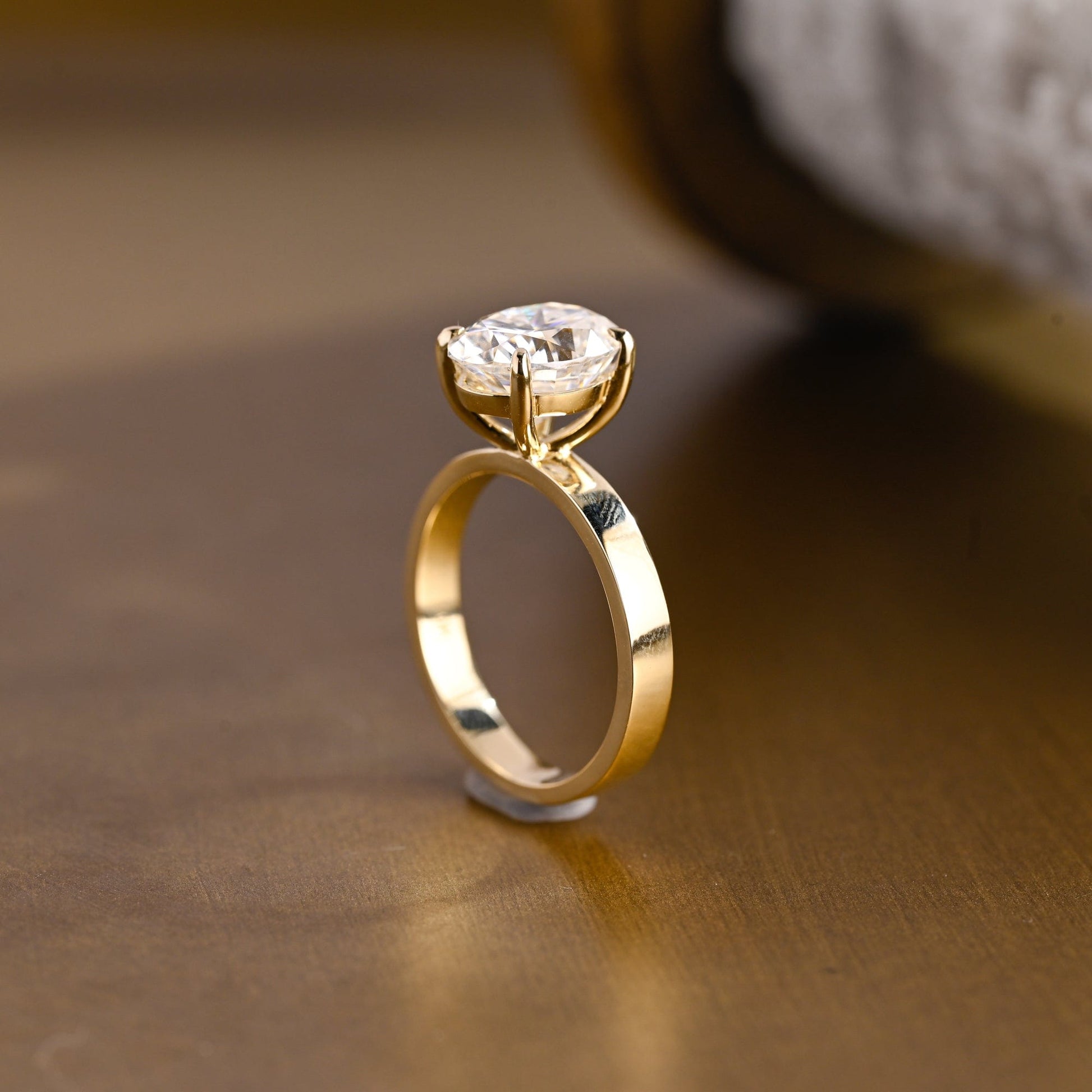 2 CT Round Three Stones Lab Grown Diamond Engagement Ring