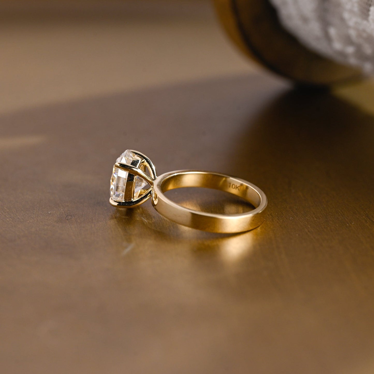 2 CT Round Three Stones Lab Grown Diamond Engagement Ring