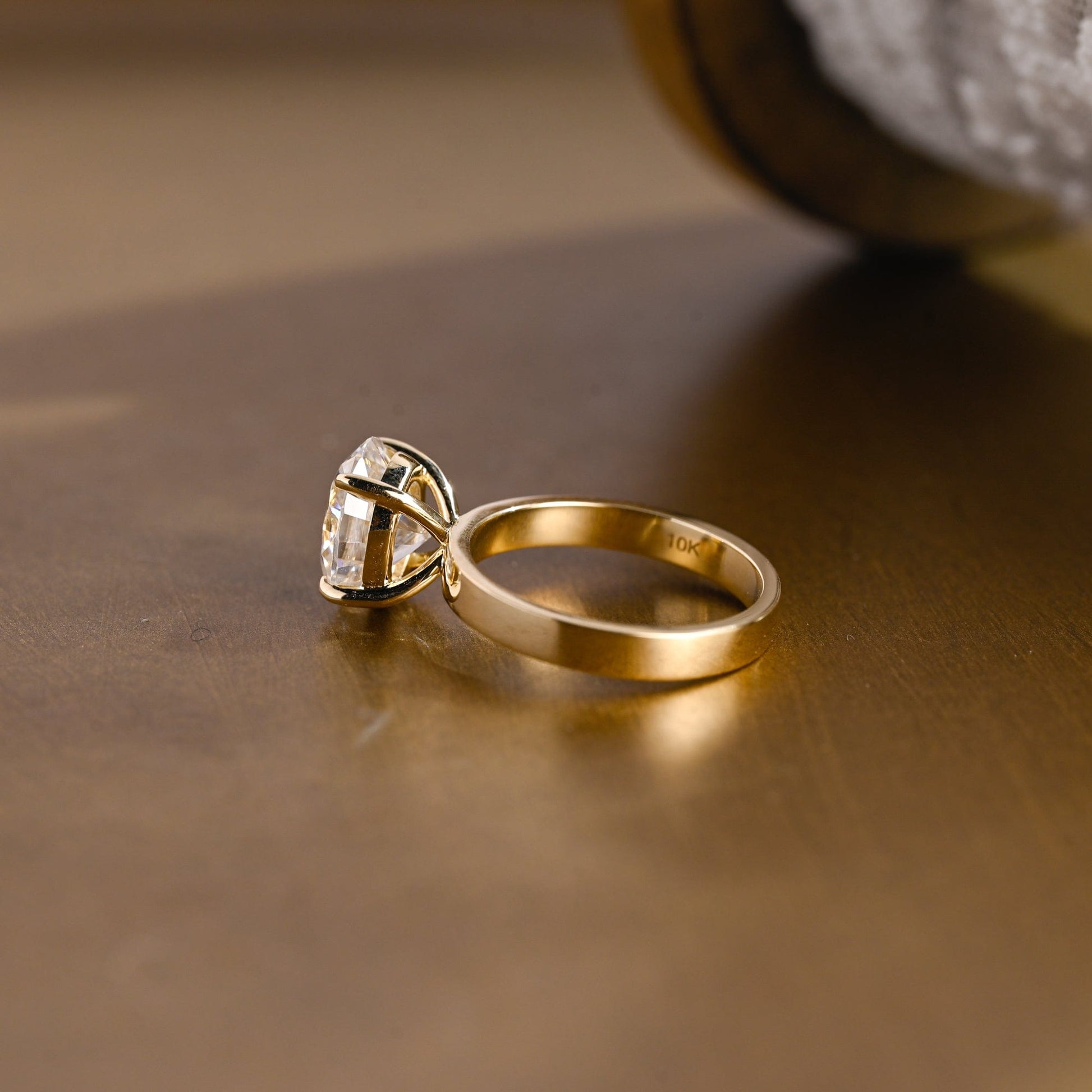 2 CT Round Three Stones Lab Grown Diamond Engagement Ring