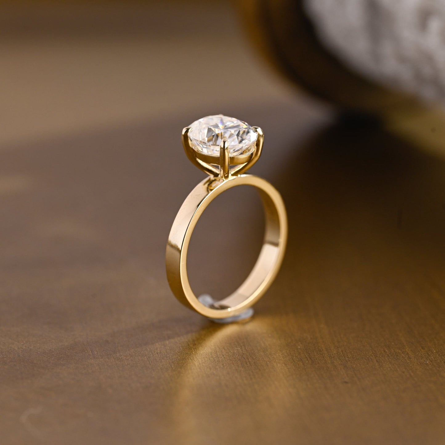 2 CT Round Three Stones Lab Grown Diamond Engagement Ring