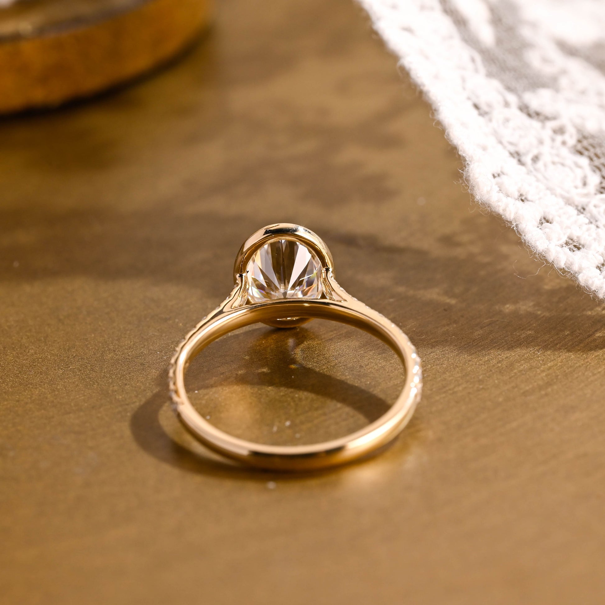 2 CT Round Three Stones Lab Grown Diamond Engagement Ring