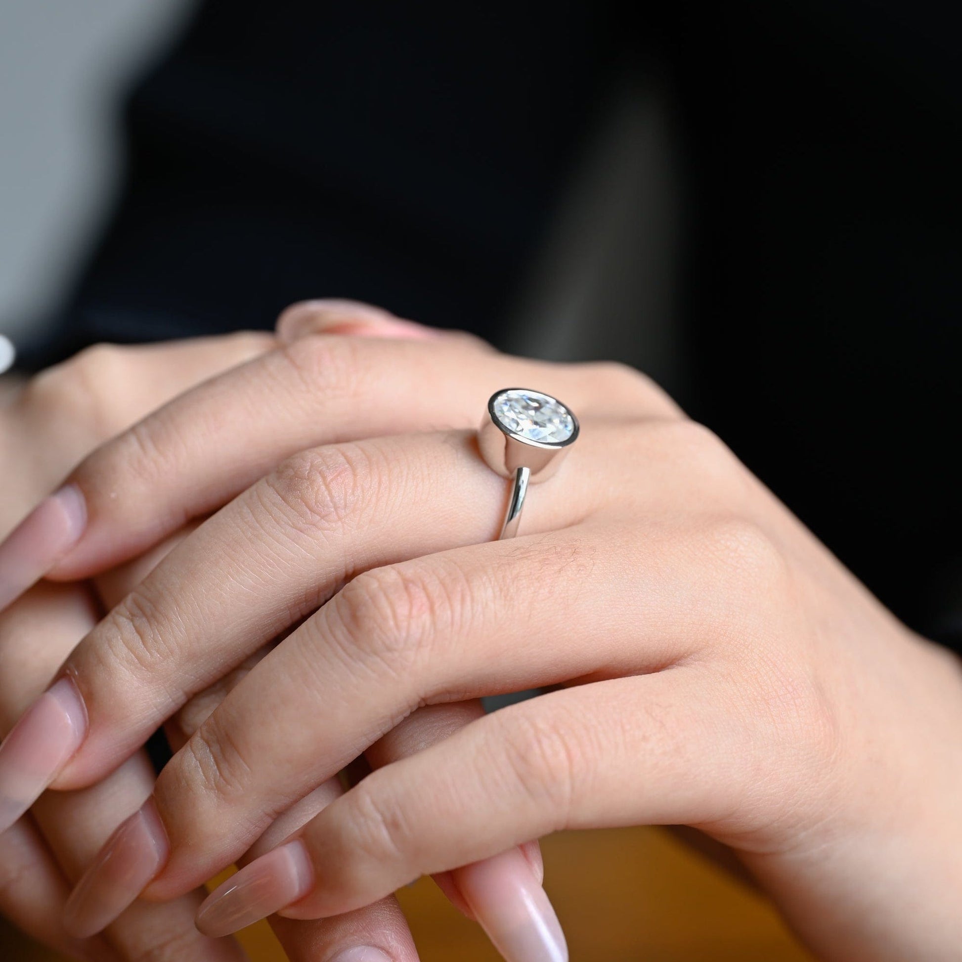 2 CT Round Three Stones Lab Grown Diamond Engagement Ring