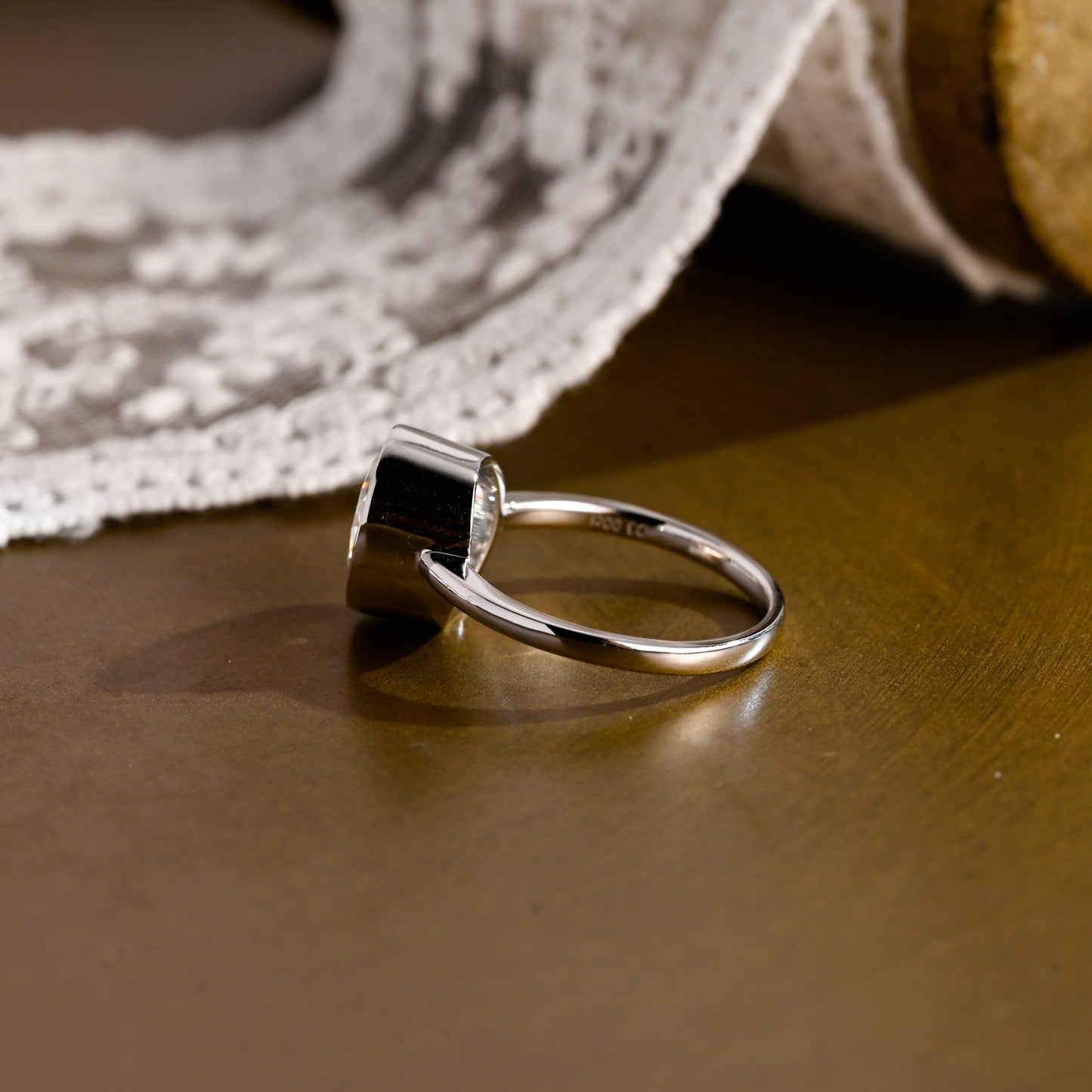 2 CT Round Three Stones Lab Grown Diamond Engagement Ring