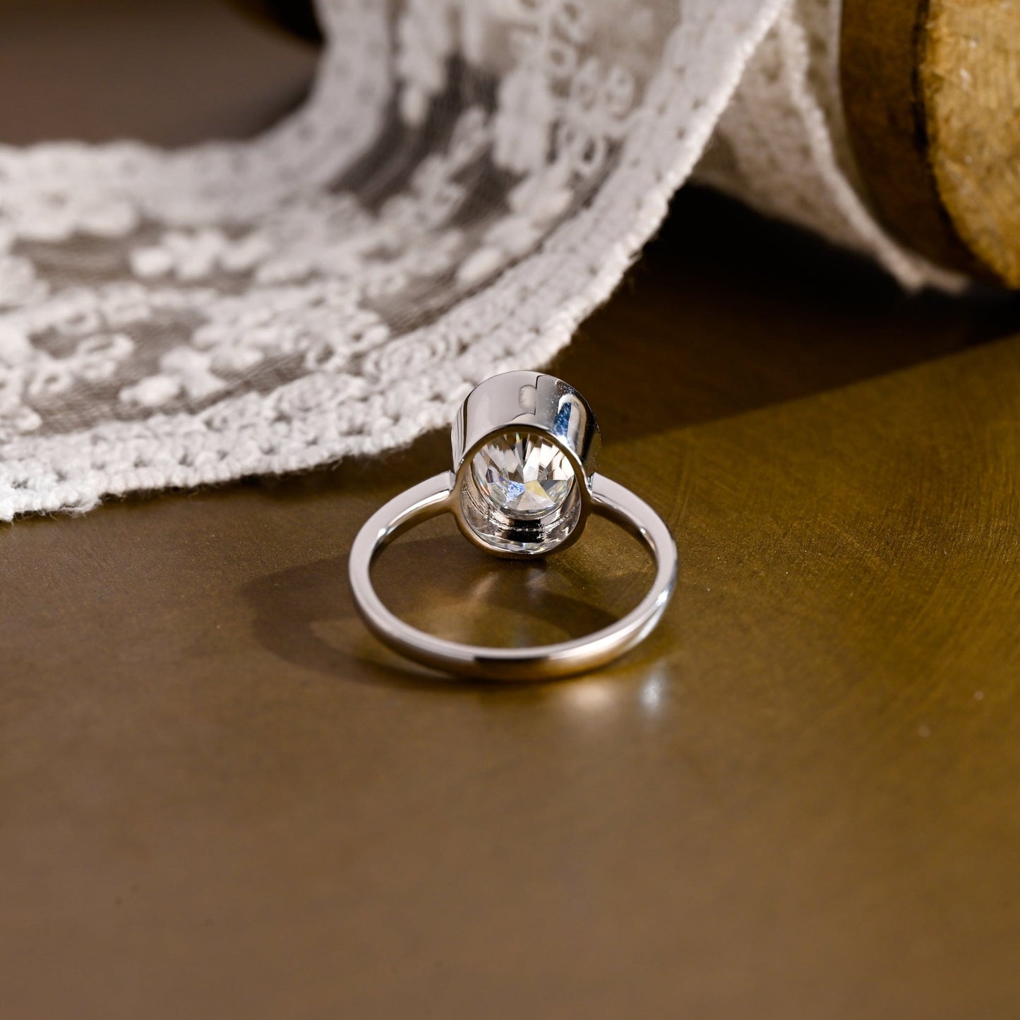 2 CT Round Three Stones Lab Grown Diamond Engagement Ring