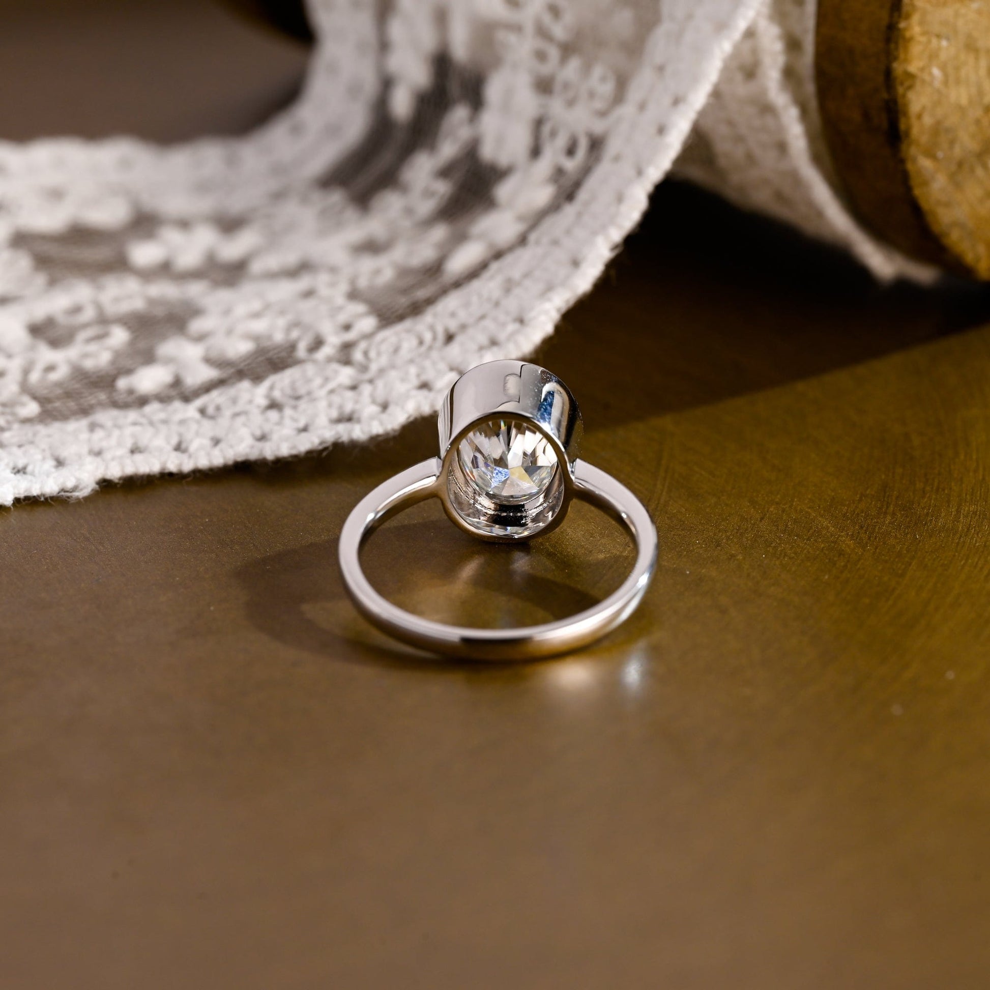 2 CT Round Three Stones Lab Grown Diamond Engagement Ring