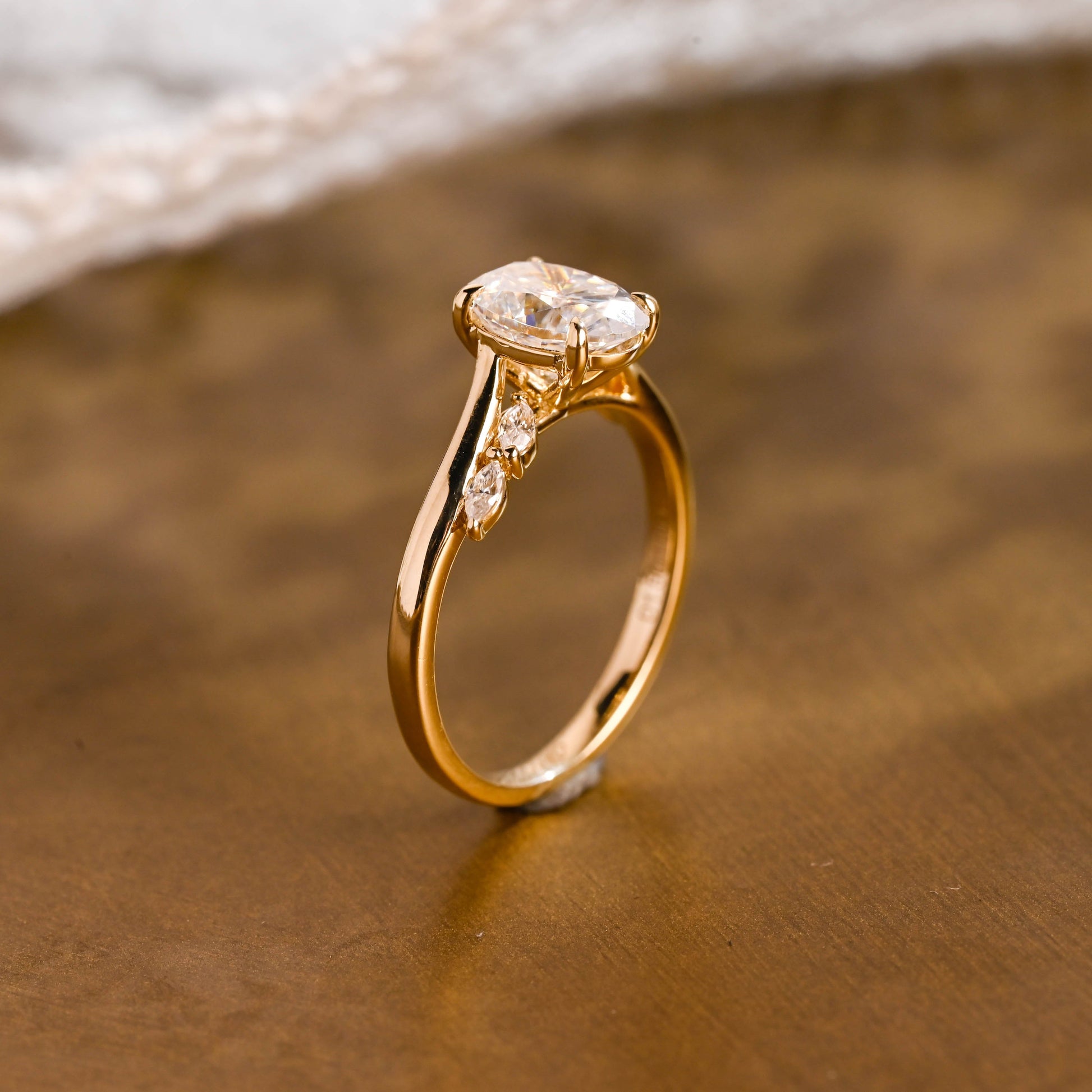 2 CT Round Three Stones Lab Grown Diamond Engagement Ring