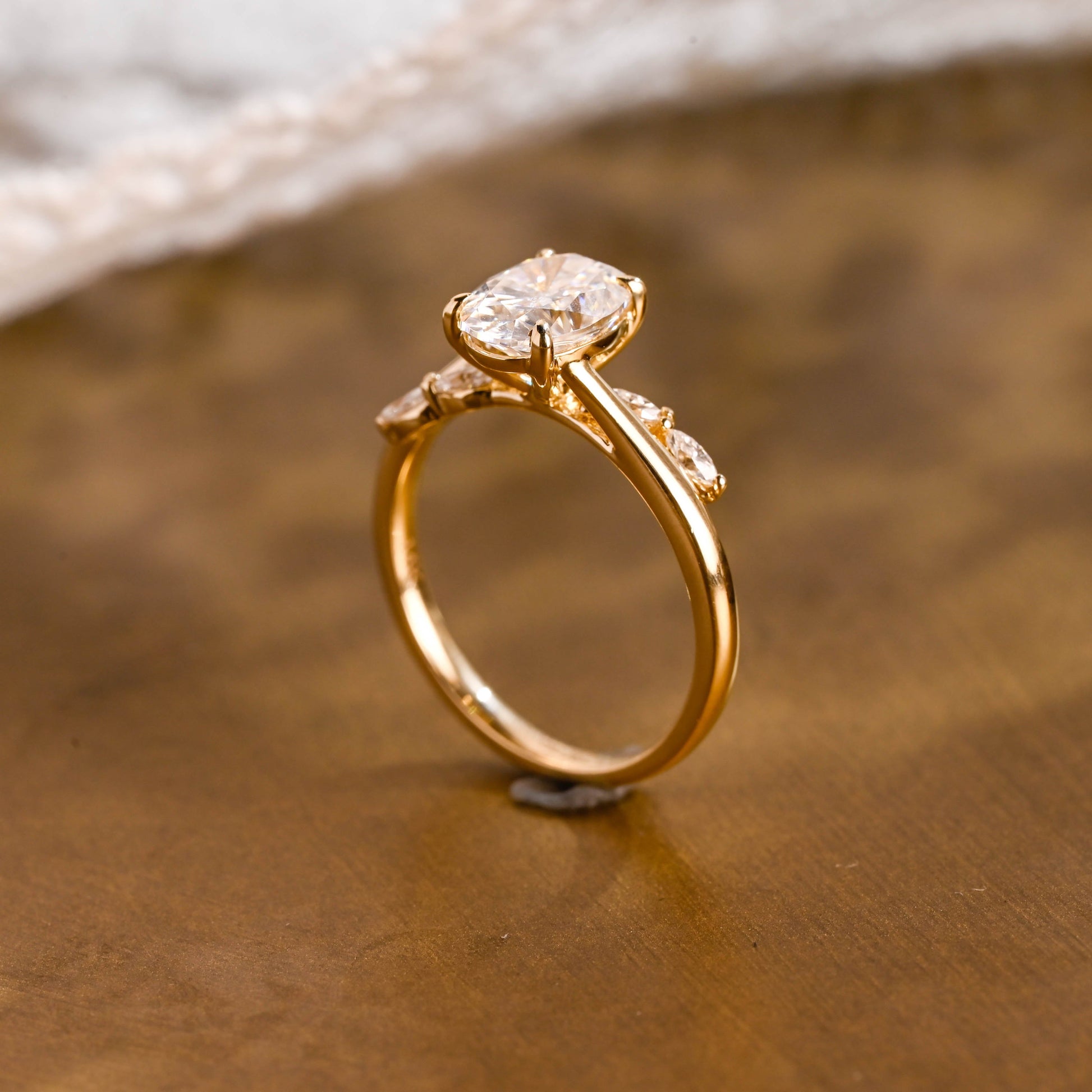 2 CT Round Three Stones Lab Grown Diamond Engagement Ring