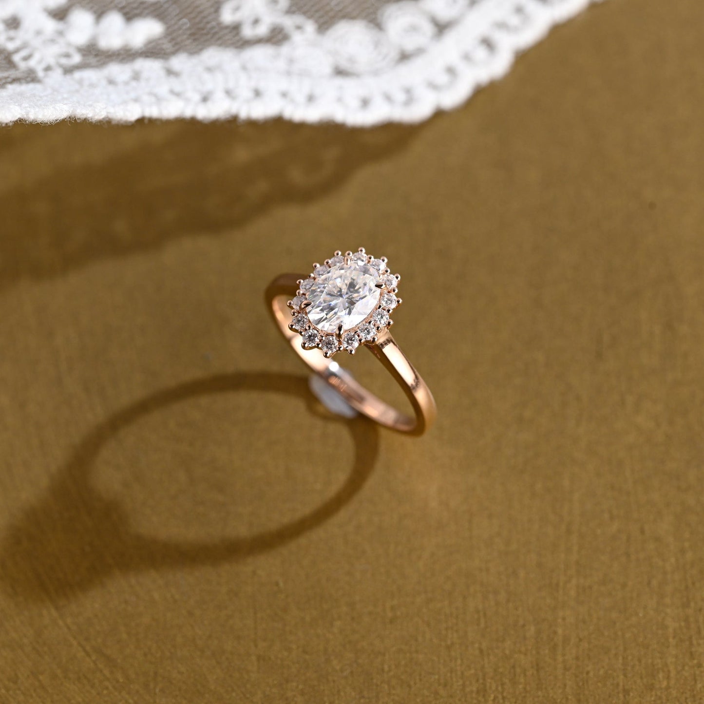 2 CT Round Three Stones Lab Grown Diamond Engagement Ring