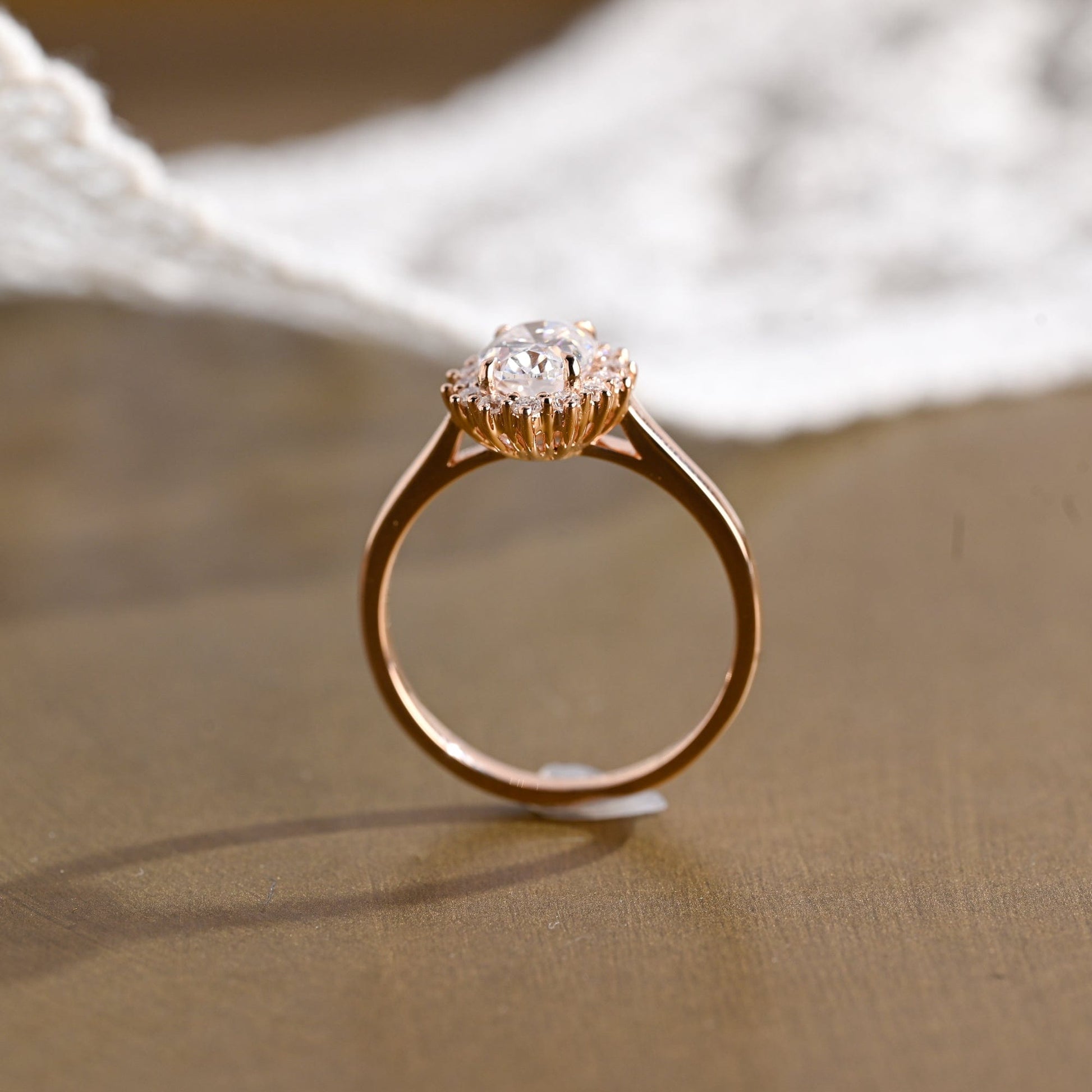 2 CT Round Three Stones Lab Grown Diamond Engagement Ring