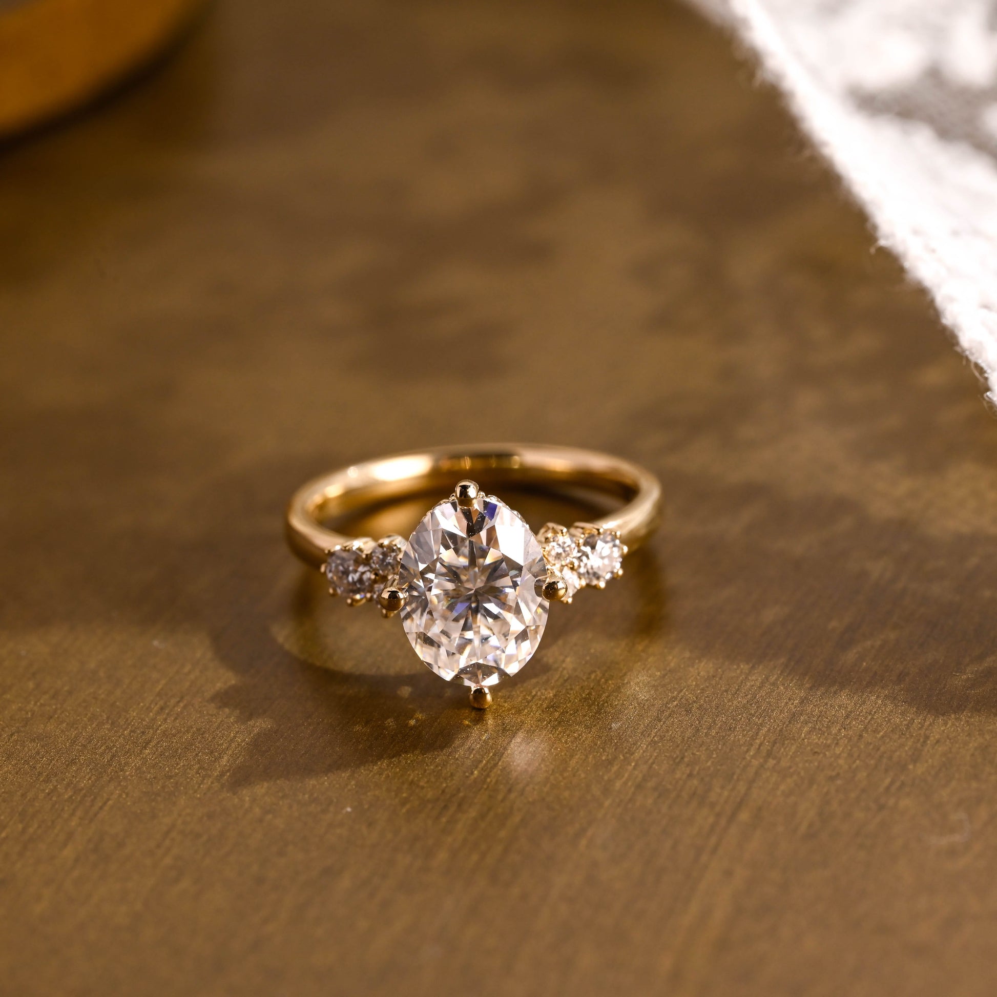 2 CT Round Three Stones Lab Grown Diamond Engagement Ring
