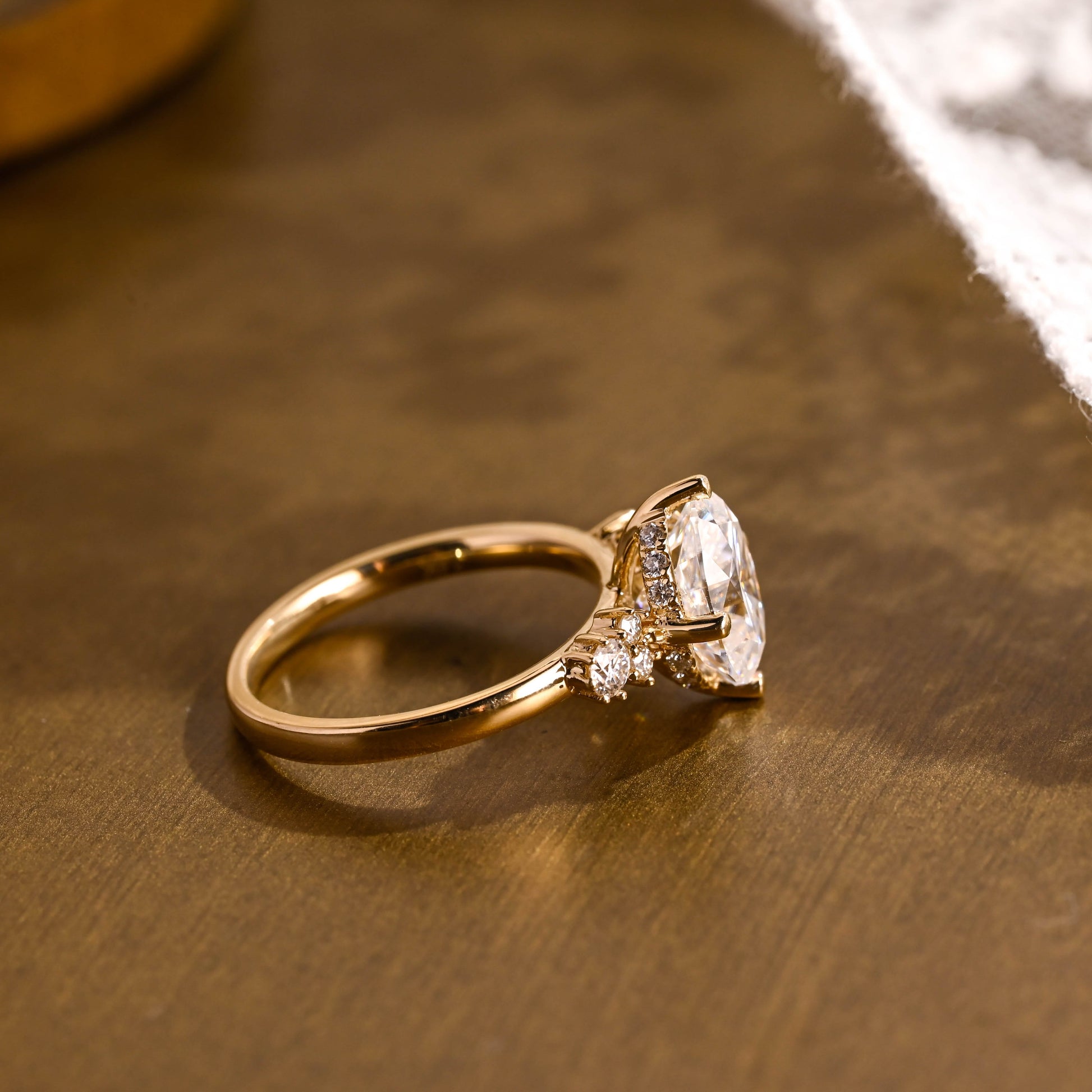 2 CT Round Three Stones Lab Grown Diamond Engagement Ring