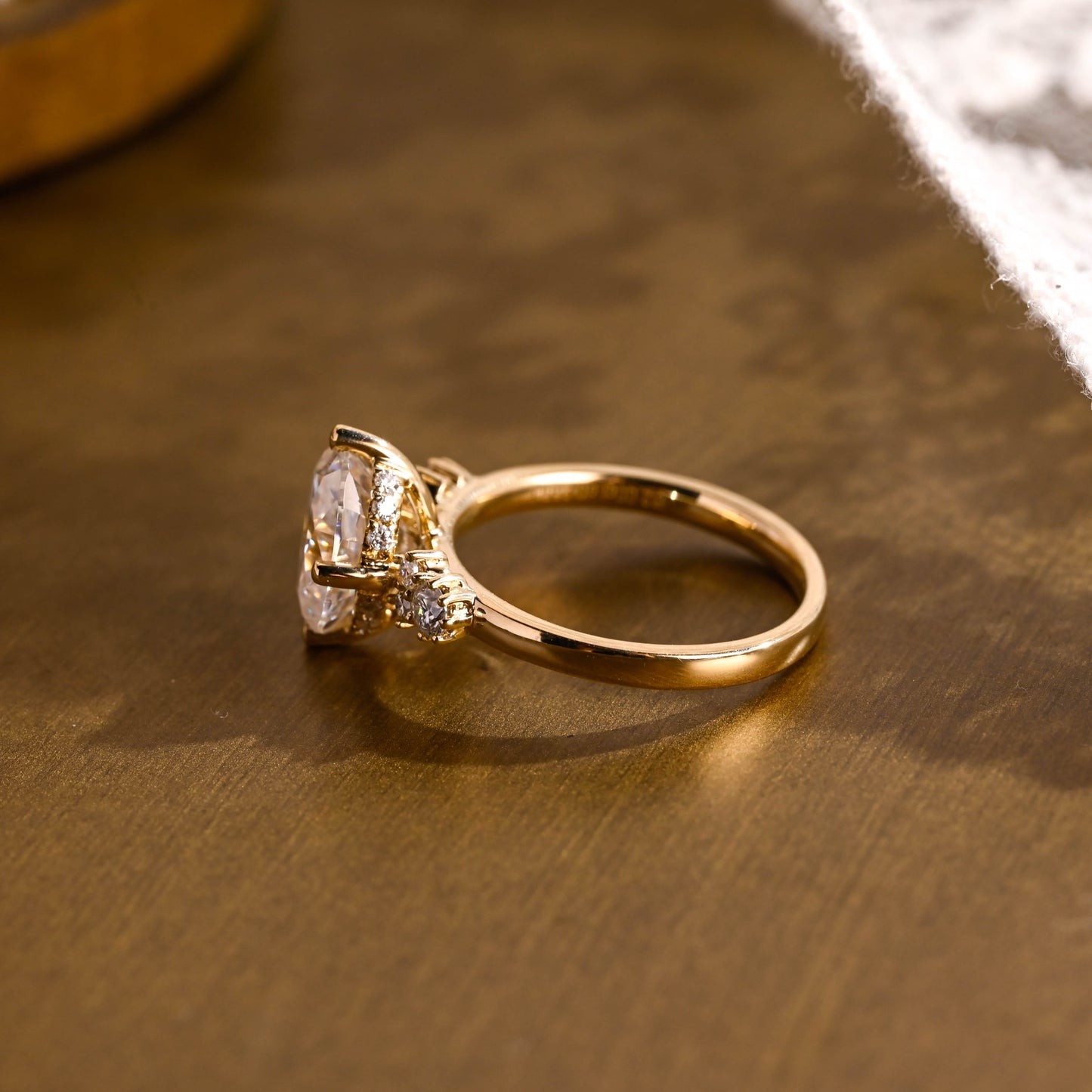 2 CT Round Three Stones Lab Grown Diamond Engagement Ring
