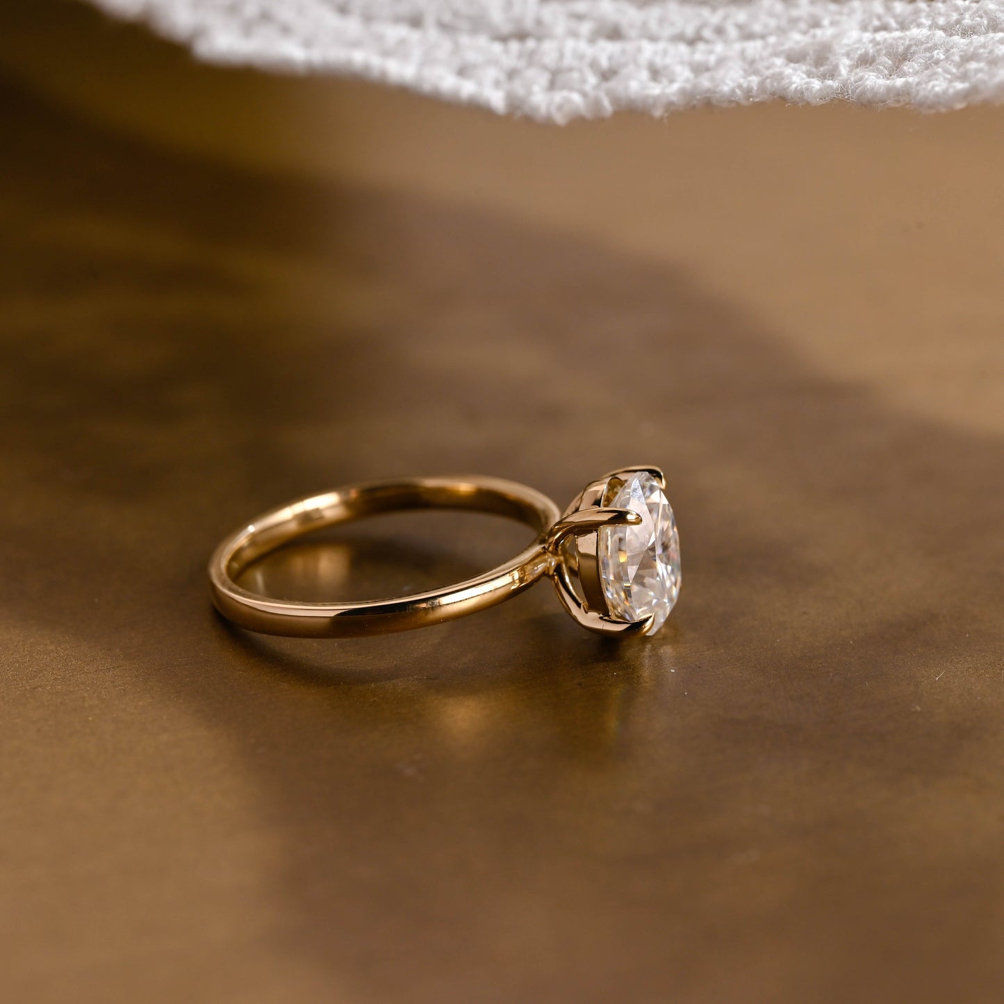 2 CT Round Three Stones Lab Grown Diamond Engagement Ring