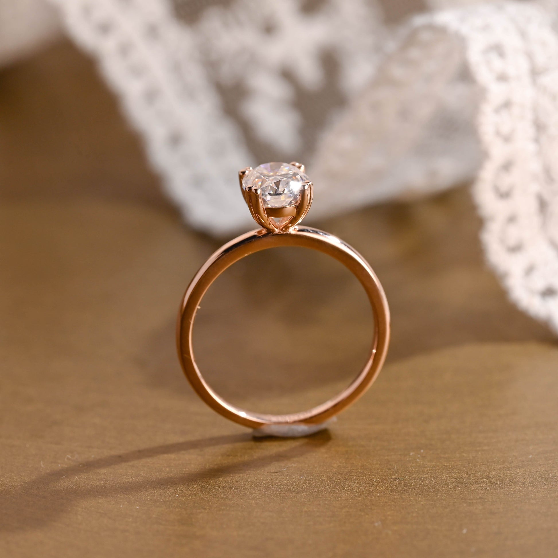 2 CT Round Three Stones Lab Grown Diamond Engagement Ring