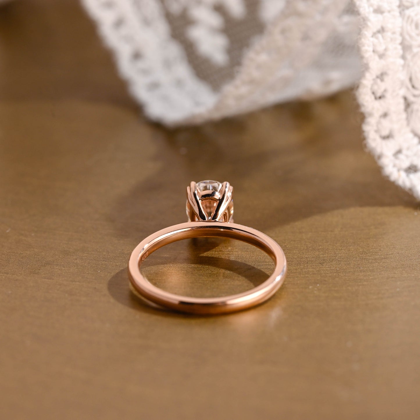 2 CT Round Three Stones Lab Grown Diamond Engagement Ring