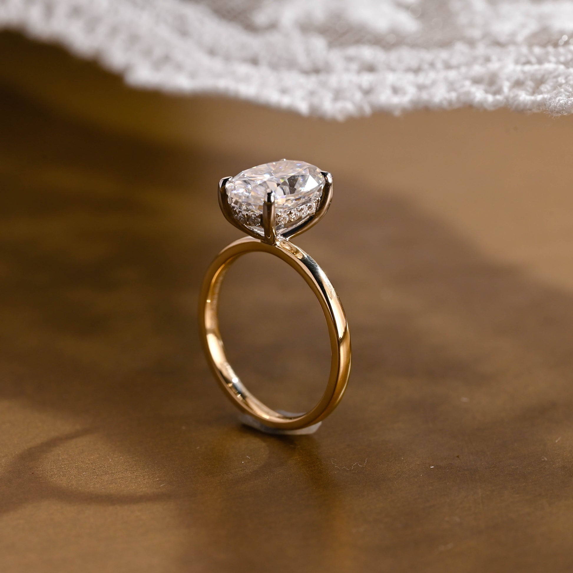 2 CT Round Three Stones Lab Grown Diamond Engagement Ring