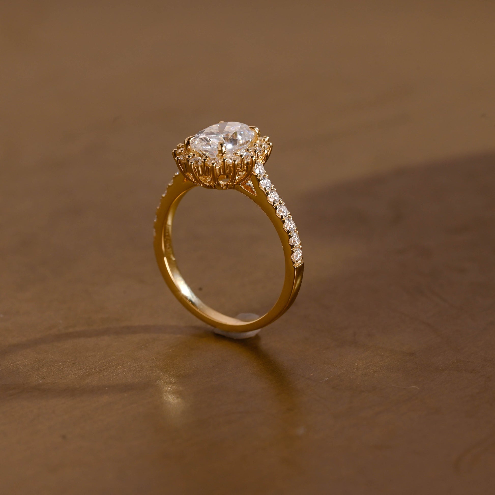 2 CT Round Three Stones Lab Grown Diamond Engagement Ring