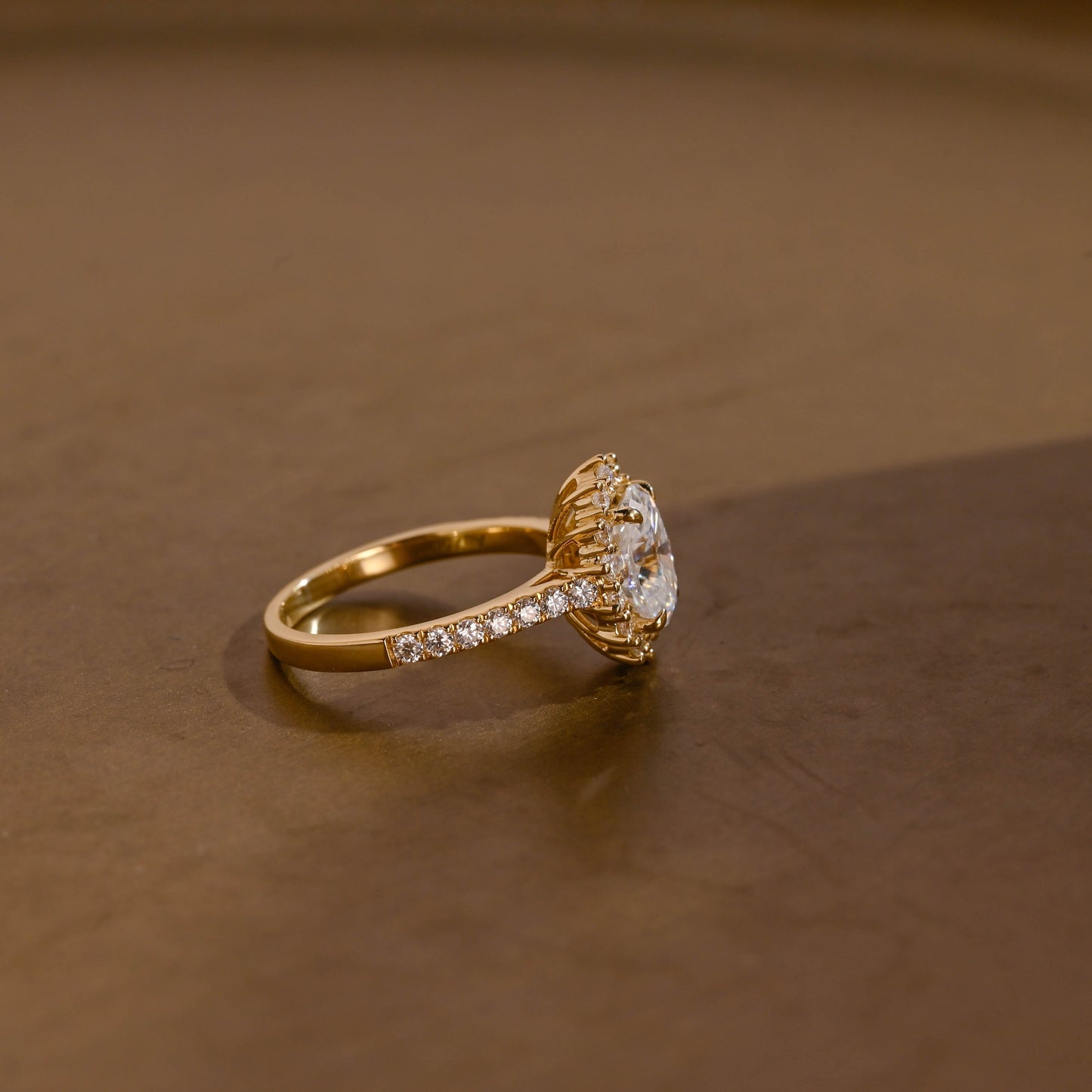2 CT Round Three Stones Lab Grown Diamond Engagement Ring