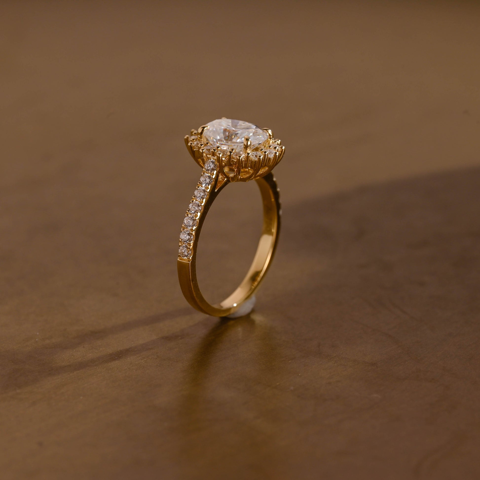 2 CT Round Three Stones Lab Grown Diamond Engagement Ring