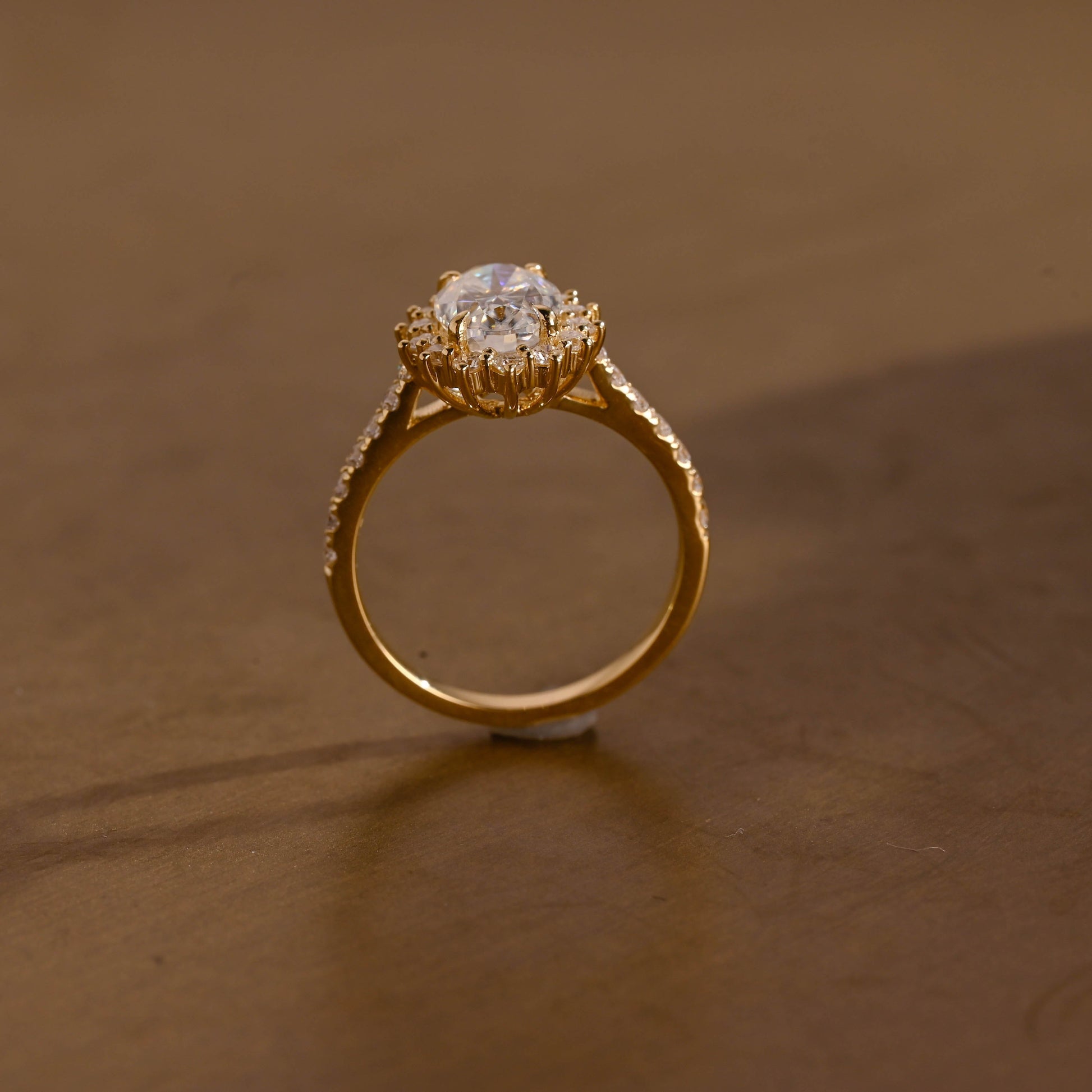 2 CT Round Three Stones Lab Grown Diamond Engagement Ring