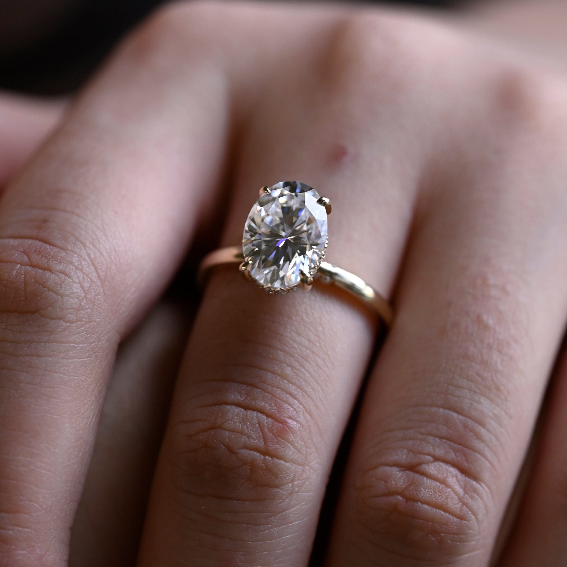 2 CT Round Three Stones Lab Grown Diamond Engagement Ring