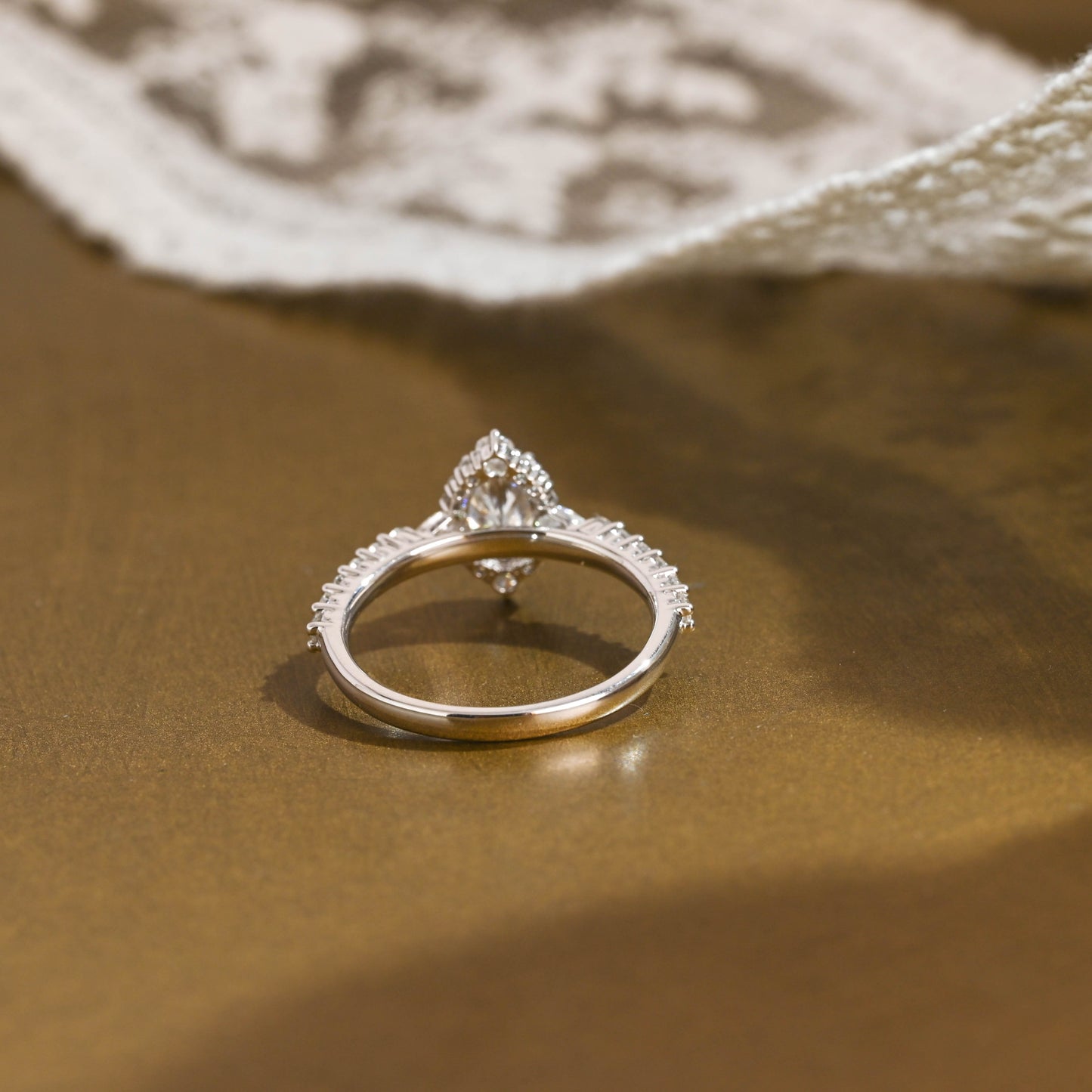 2 CT Round Three Stones Lab Grown Diamond Engagement Ring