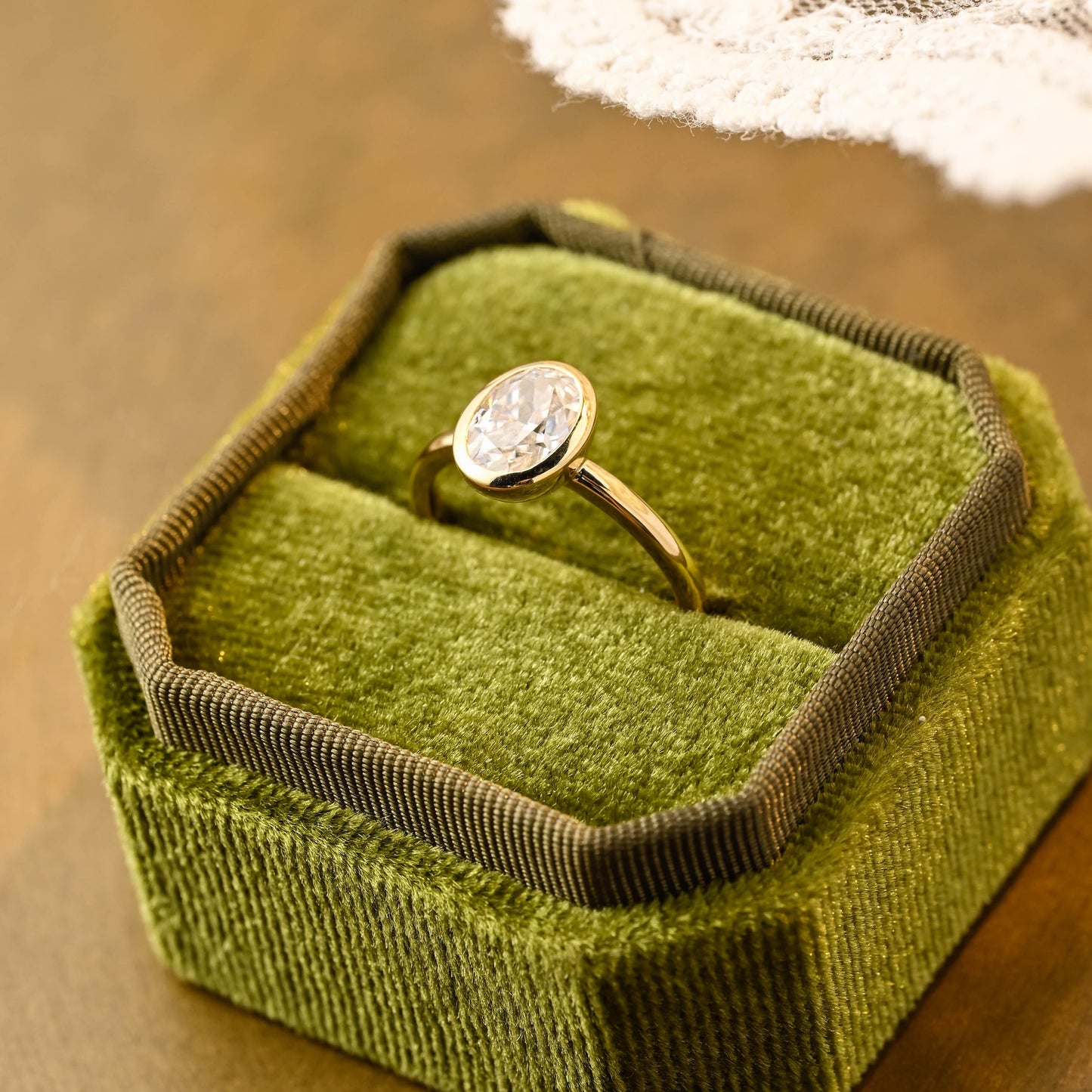 2 CT Round Three Stones Lab Grown Diamond Engagement Ring