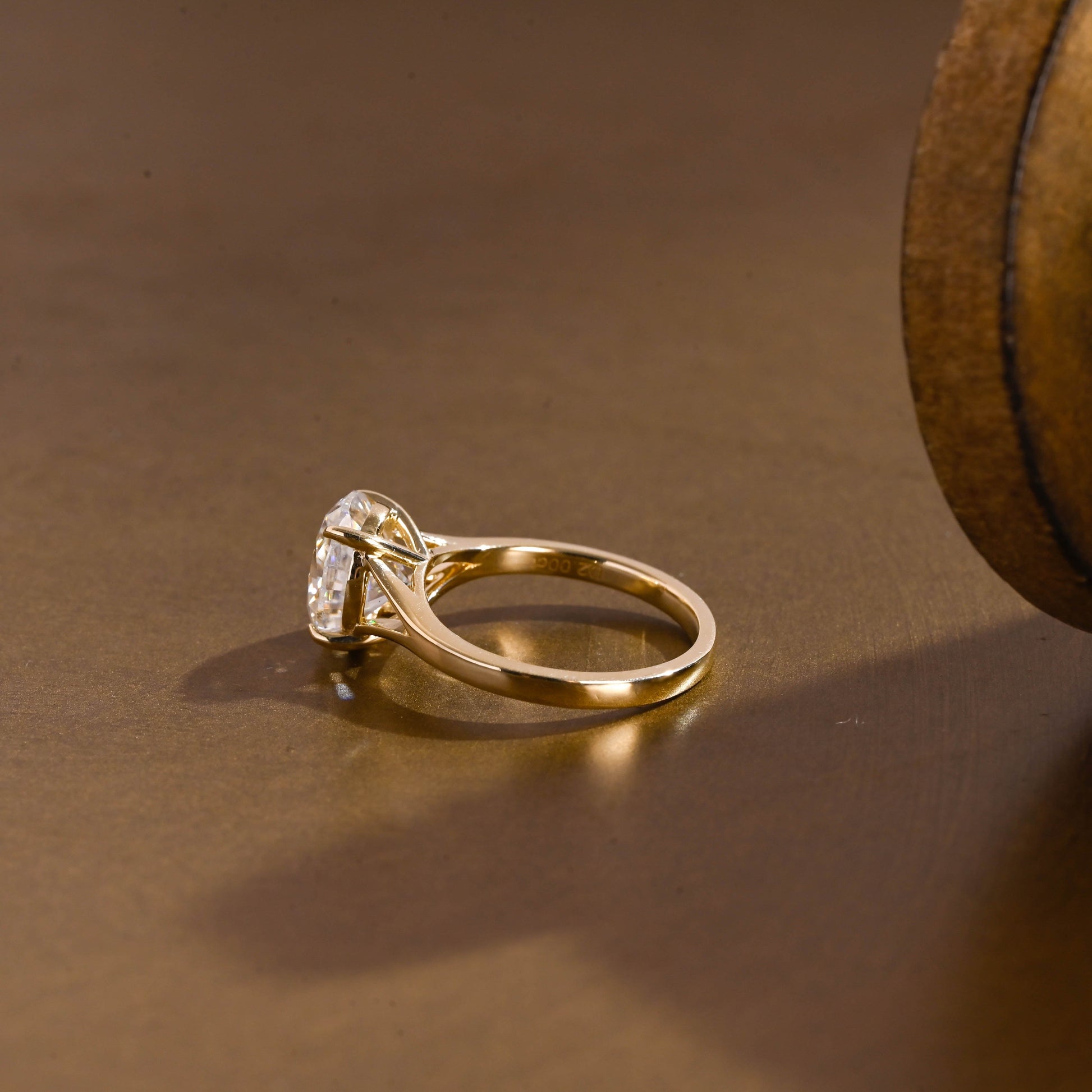 2 CT Round Three Stones Lab Grown Diamond Engagement Ring